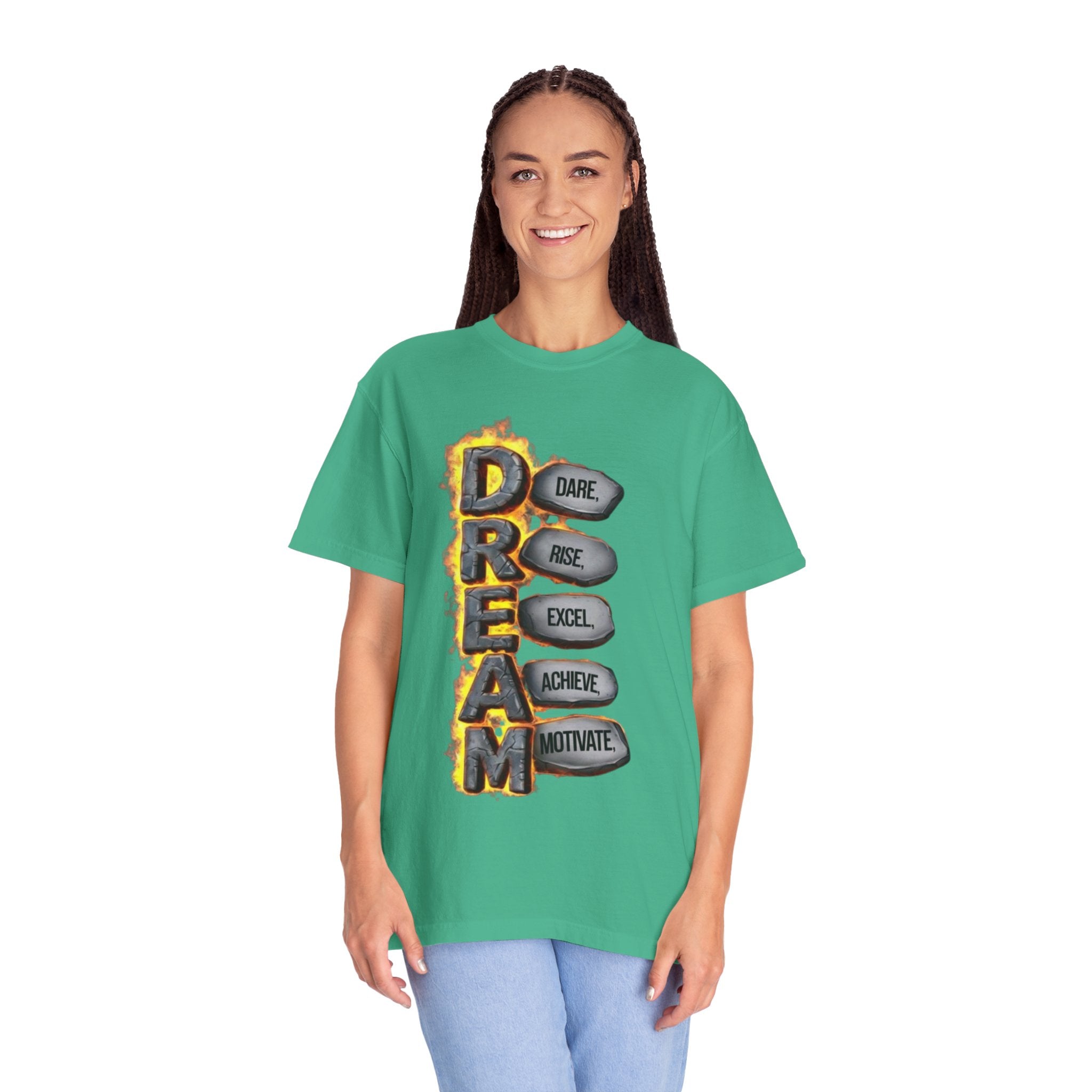 Inspirational Dream T-Shirt, Motivational Apparel, Unisex Graphic Tee, Casual Wear, Gift for Dreamers, Positive Vibes Shirt