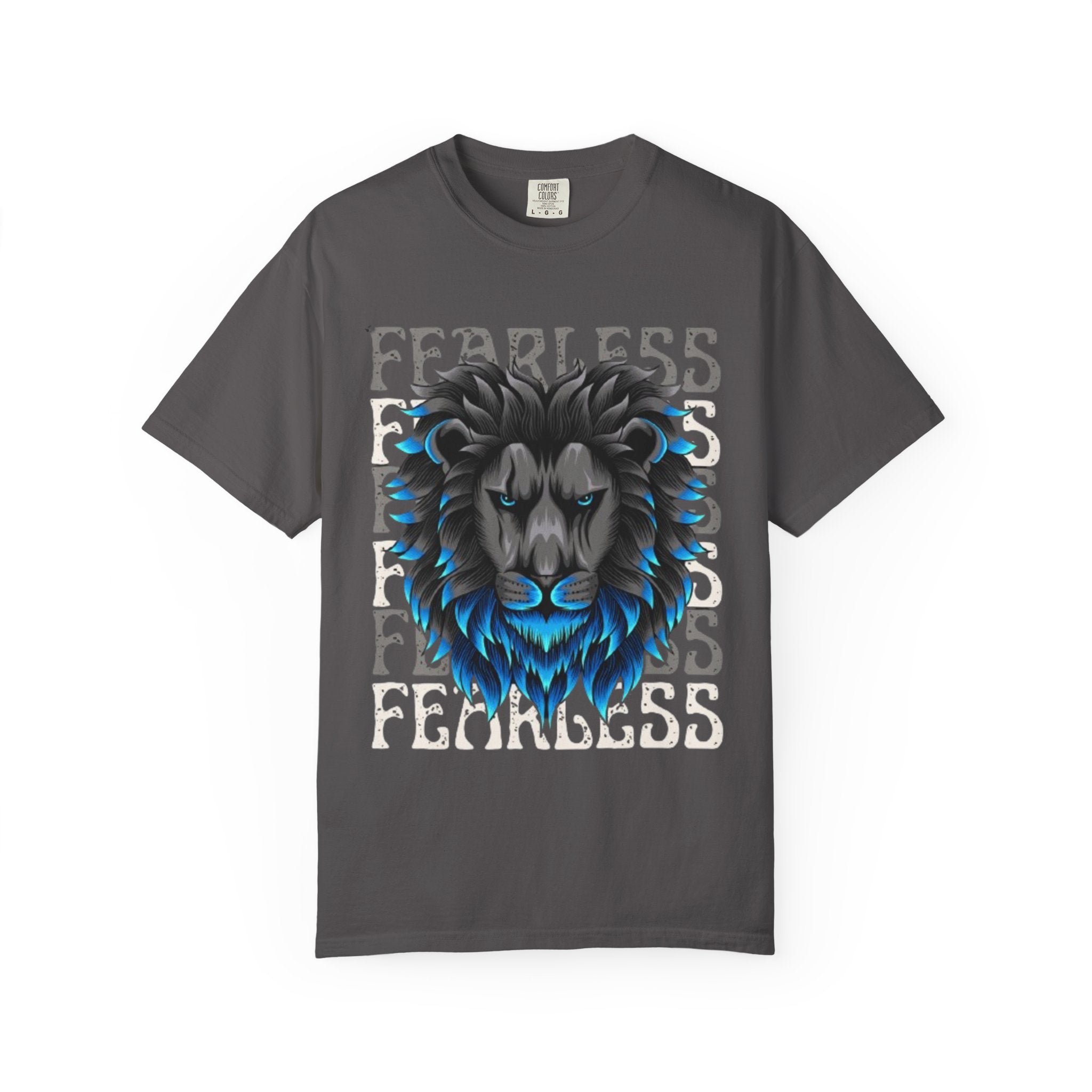 Fearless Lion Graphic T-Shirt, Unisex Short Sleeve Tee, Animal Lover Gift, Inspirational Outfit, Casual Wear, Birthday Present