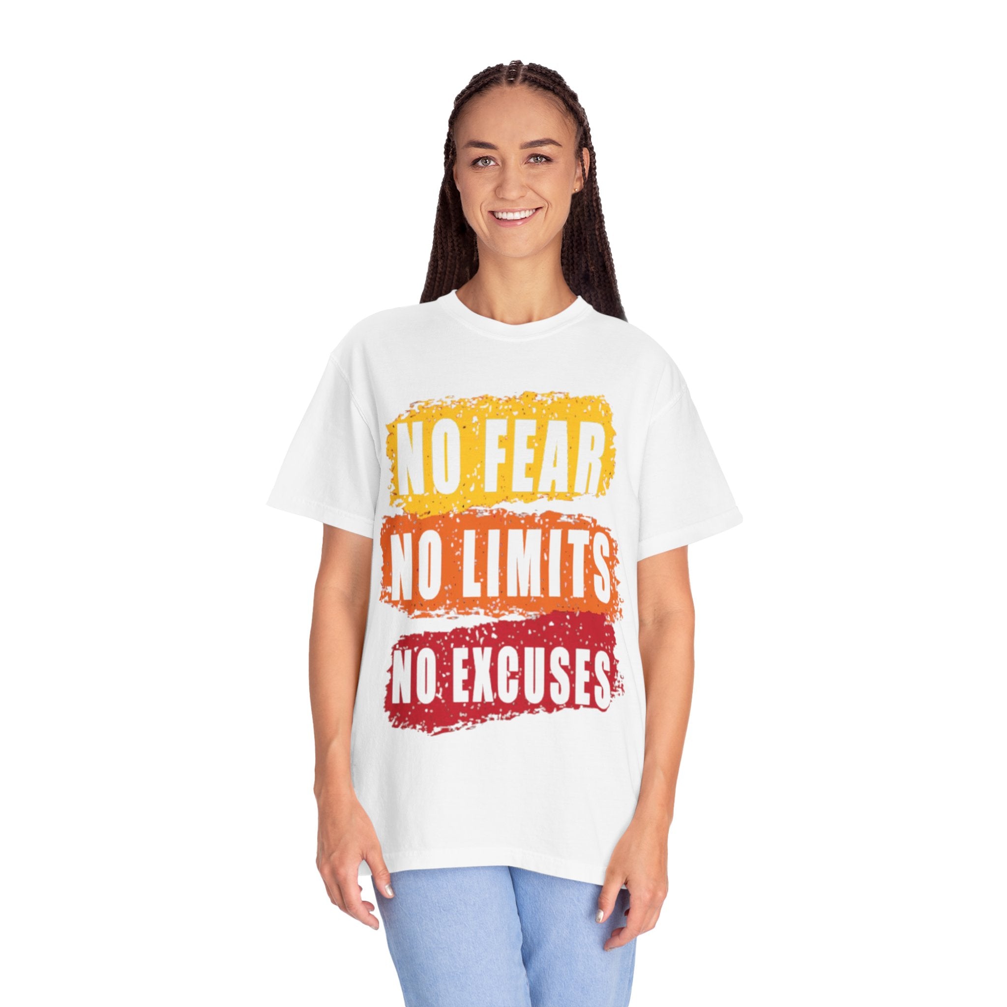 Motivational T-Shirt: "No Fear No Limits No Excuses" - Great for Fitness, Empowerment, and Daily Inspiration, Casual Wear, Gifts for [...]