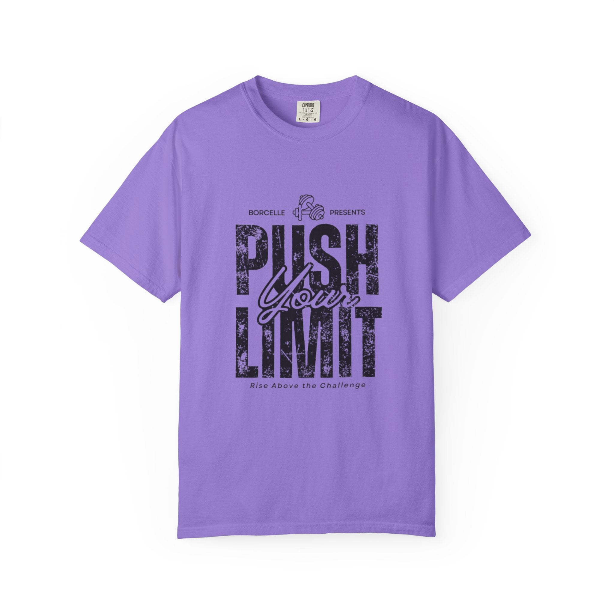 Motivational Gym T-shirt, Push Your Limit Tee, Workout Top, Fitness Apparel, Unisex Activewear, Inspirational Clothing