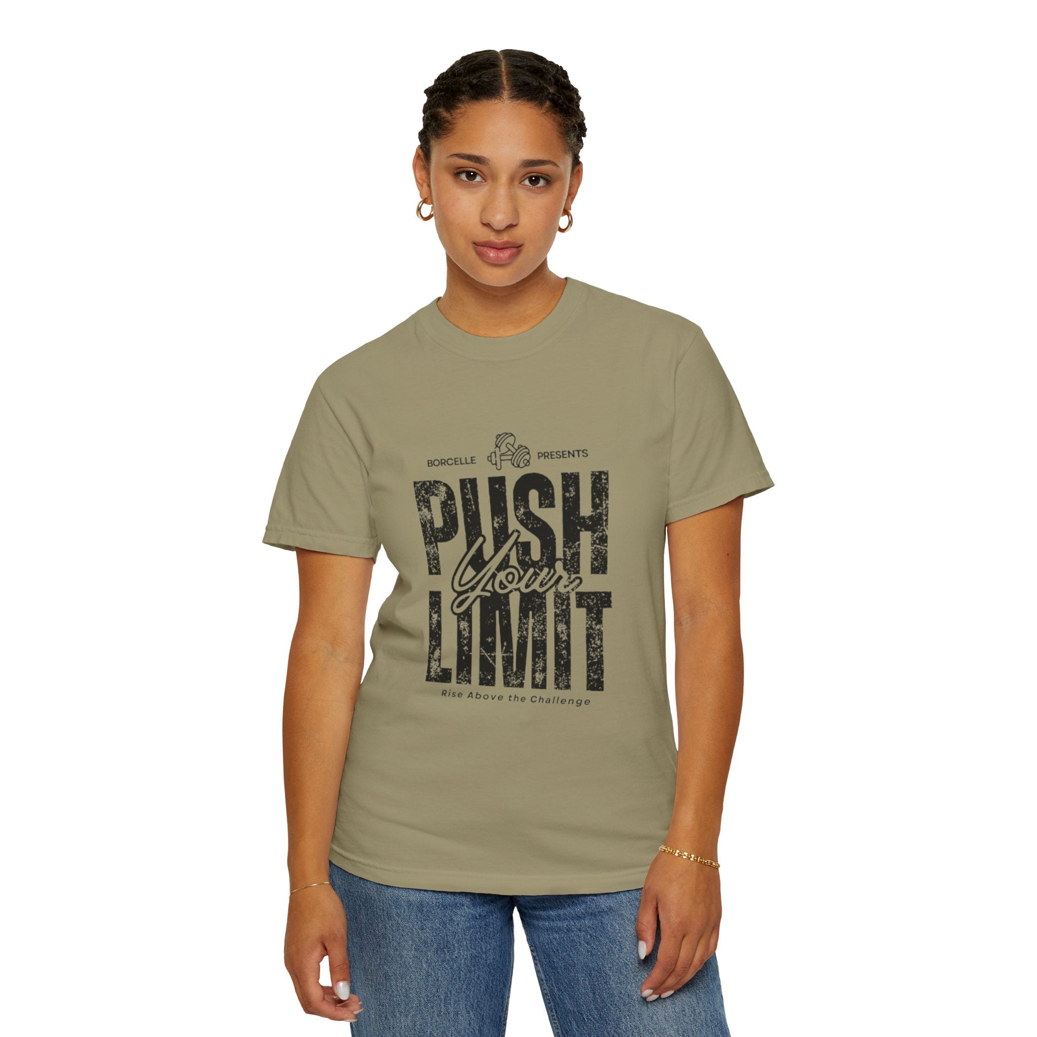 Motivational Gym T-shirt, Push Your Limit Tee, Workout Top, Fitness Apparel, Unisex Activewear, Inspirational Clothing