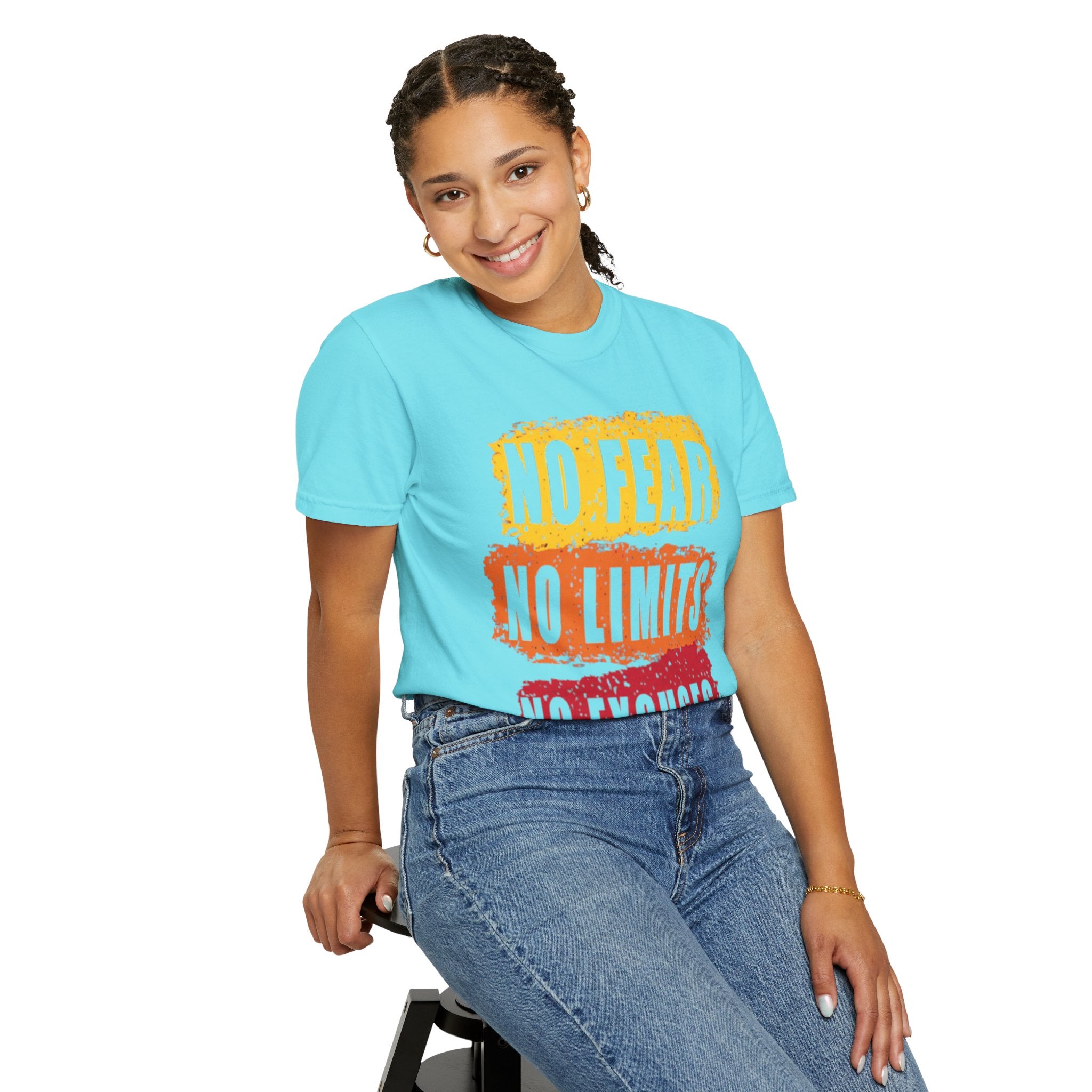 Motivational T-Shirt: "No Fear No Limits No Excuses" - Great for Fitness, Empowerment, and Daily Inspiration, Casual Wear, Gifts for [...]