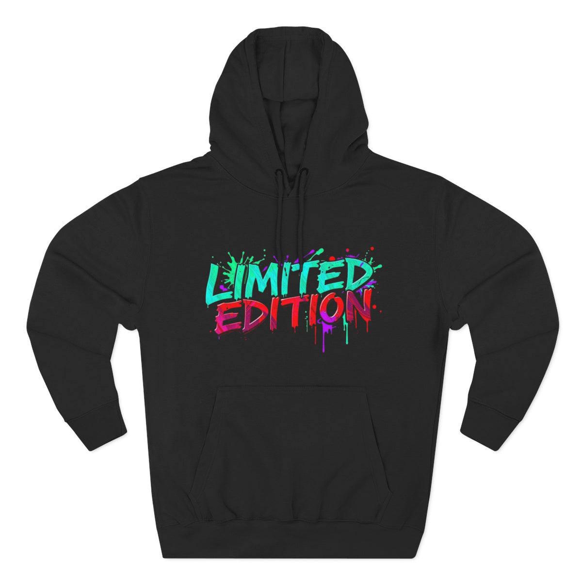 Limited Edition Three-Panel Fleece Hoodie, Streetwear Sweatshirt, Casual Hoodie, Gift for Him, Fall Fashion, Cozy Apparel