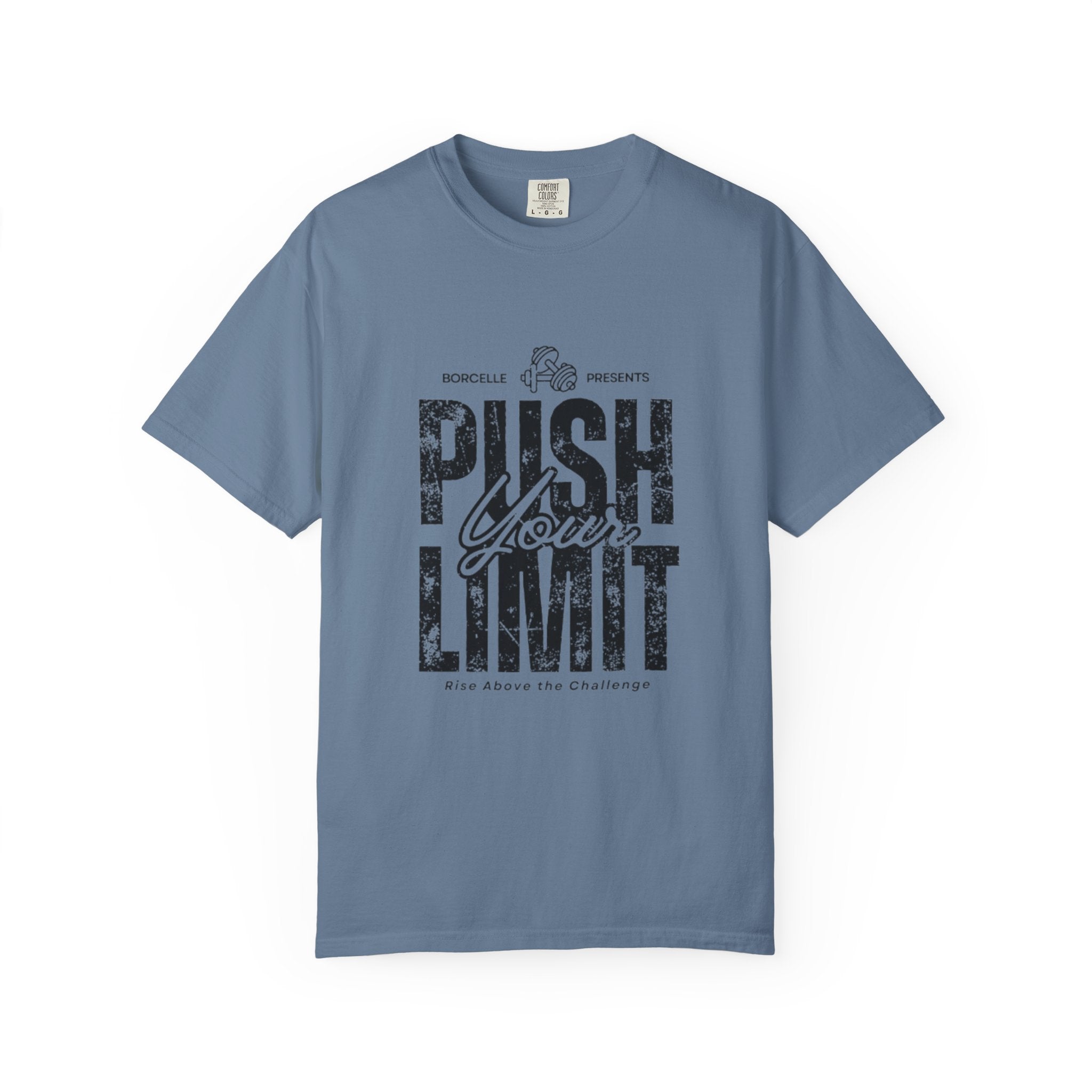 Motivational Gym T-shirt, Push Your Limit Tee, Workout Top, Fitness Apparel, Unisex Activewear, Inspirational Clothing