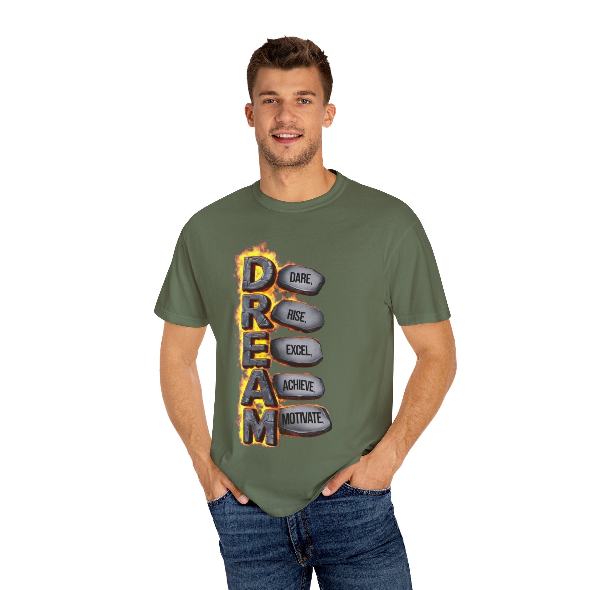 Inspirational Dream T-Shirt, Motivational Apparel, Unisex Graphic Tee, Casual Wear, Gift for Dreamers, Positive Vibes Shirt