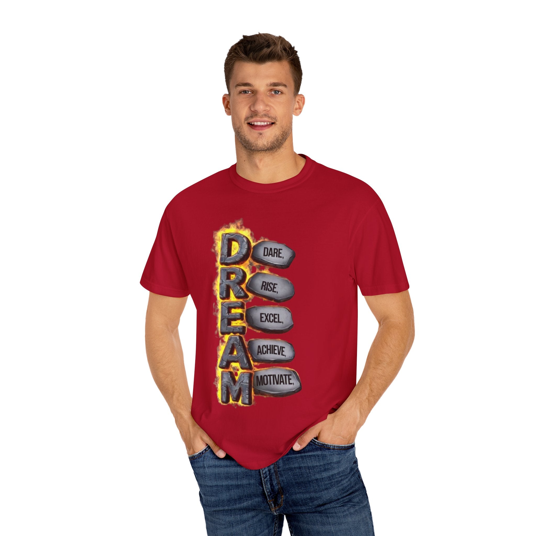 Inspirational Dream T-Shirt, Motivational Apparel, Unisex Graphic Tee, Casual Wear, Gift for Dreamers, Positive Vibes Shirt
