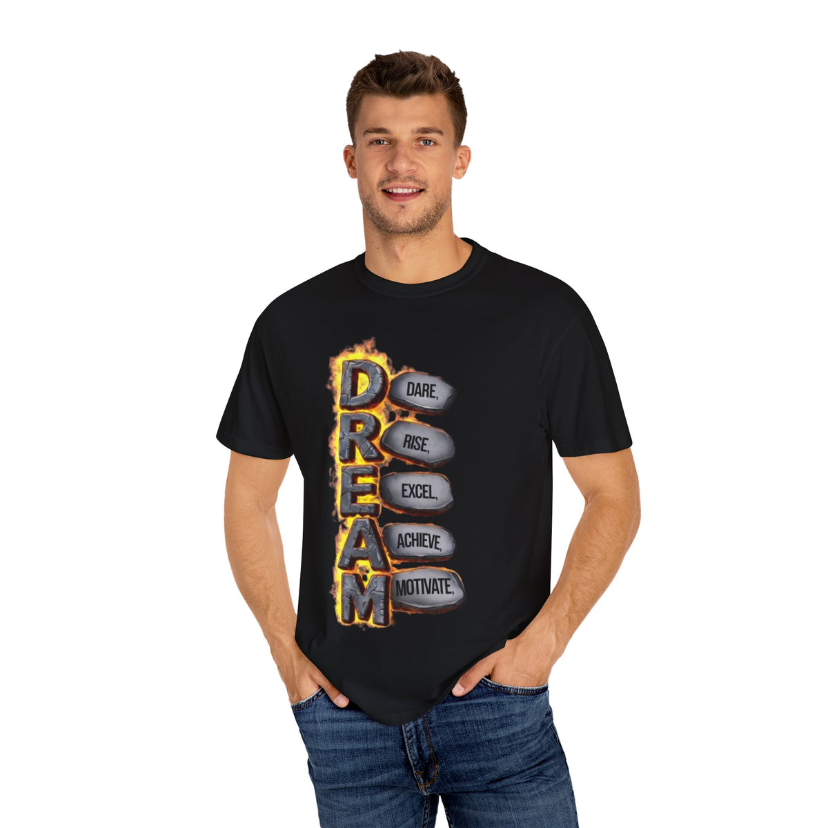 Inspirational Dream T-Shirt, Motivational Apparel, Unisex Graphic Tee, Casual Wear, Gift for Dreamers, Positive Vibes Shirt
