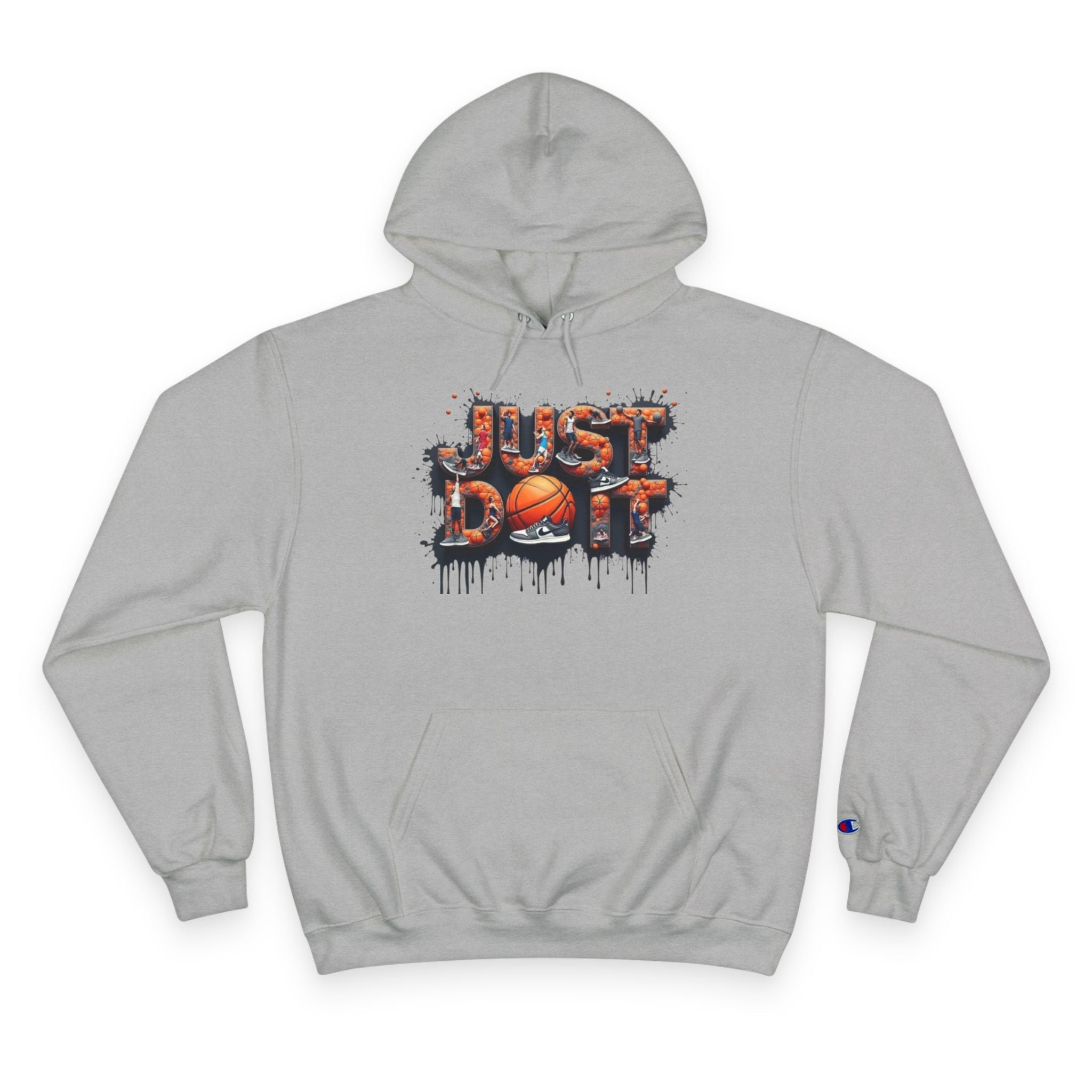 Sporty Champion Hoodie - Just Do It, Casual Wear, Gym Fashion, Athleisure Style, Gift for Basketball Fans