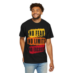 Motivational T-Shirt: "No Fear No Limits No Excuses" - Great for Fitness, Empowerment, and Daily Inspiration, Casual Wear, Gifts for [...]