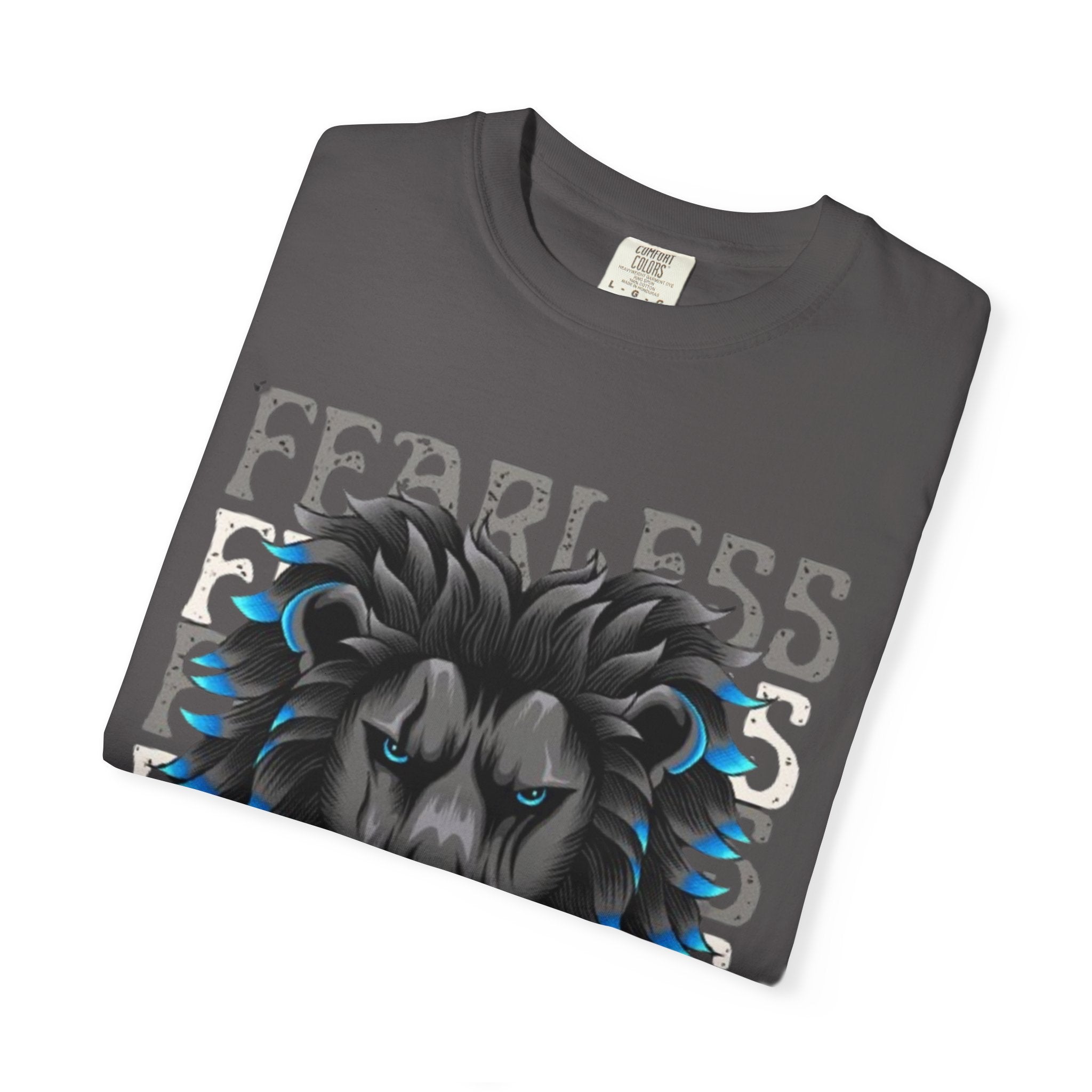 Fearless Lion Graphic T-Shirt, Unisex Short Sleeve Tee, Animal Lover Gift, Inspirational Outfit, Casual Wear, Birthday Present