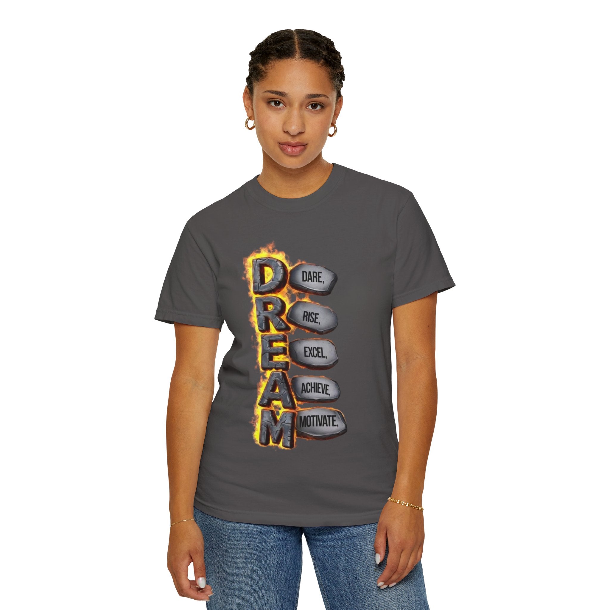 Inspirational Dream T-Shirt, Motivational Apparel, Unisex Graphic Tee, Casual Wear, Gift for Dreamers, Positive Vibes Shirt