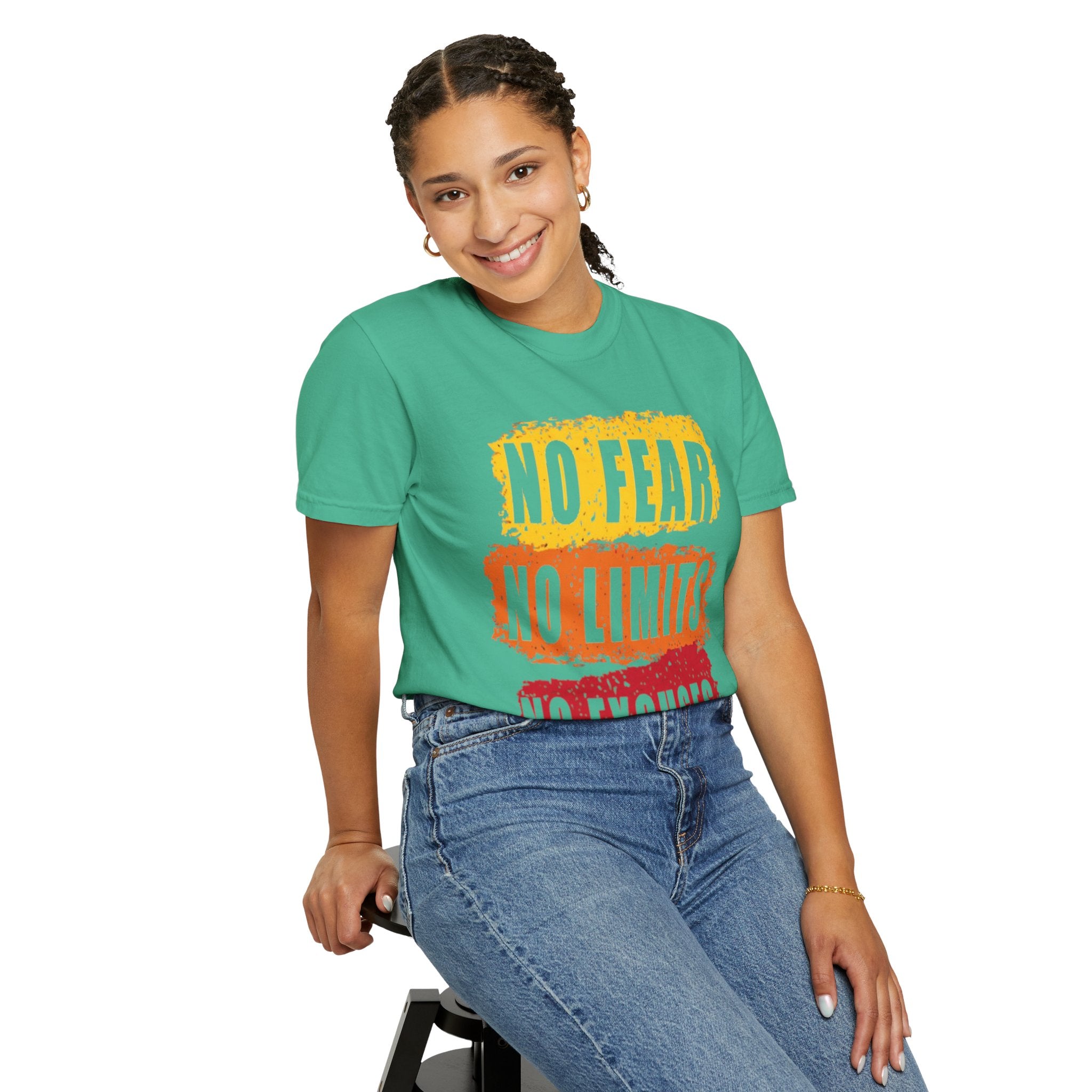 Motivational T-Shirt: "No Fear No Limits No Excuses" - Great for Fitness, Empowerment, and Daily Inspiration, Casual Wear, Gifts for [...]