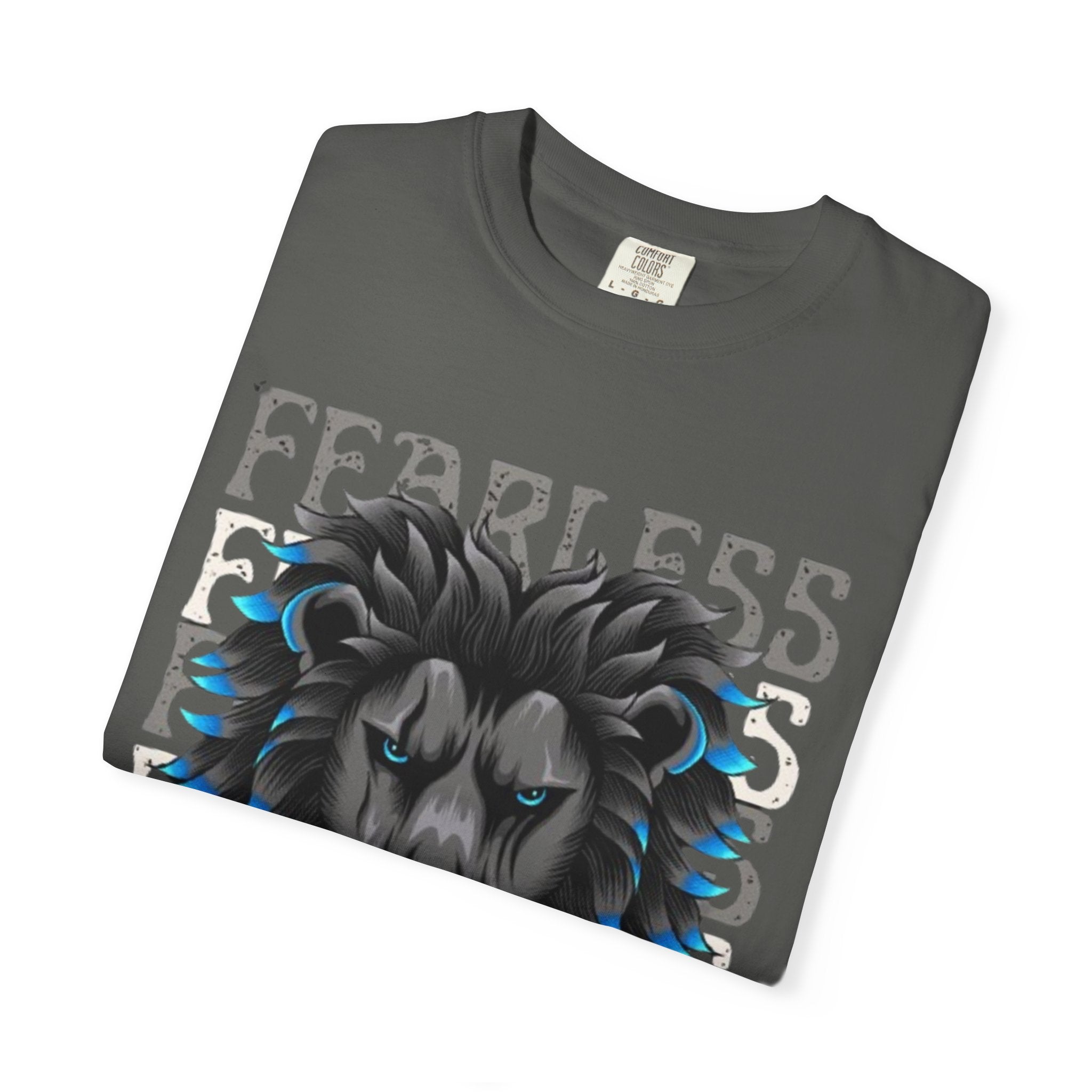 Fearless Lion Graphic T-Shirt, Unisex Short Sleeve Tee, Animal Lover Gift, Inspirational Outfit, Casual Wear, Birthday Present
