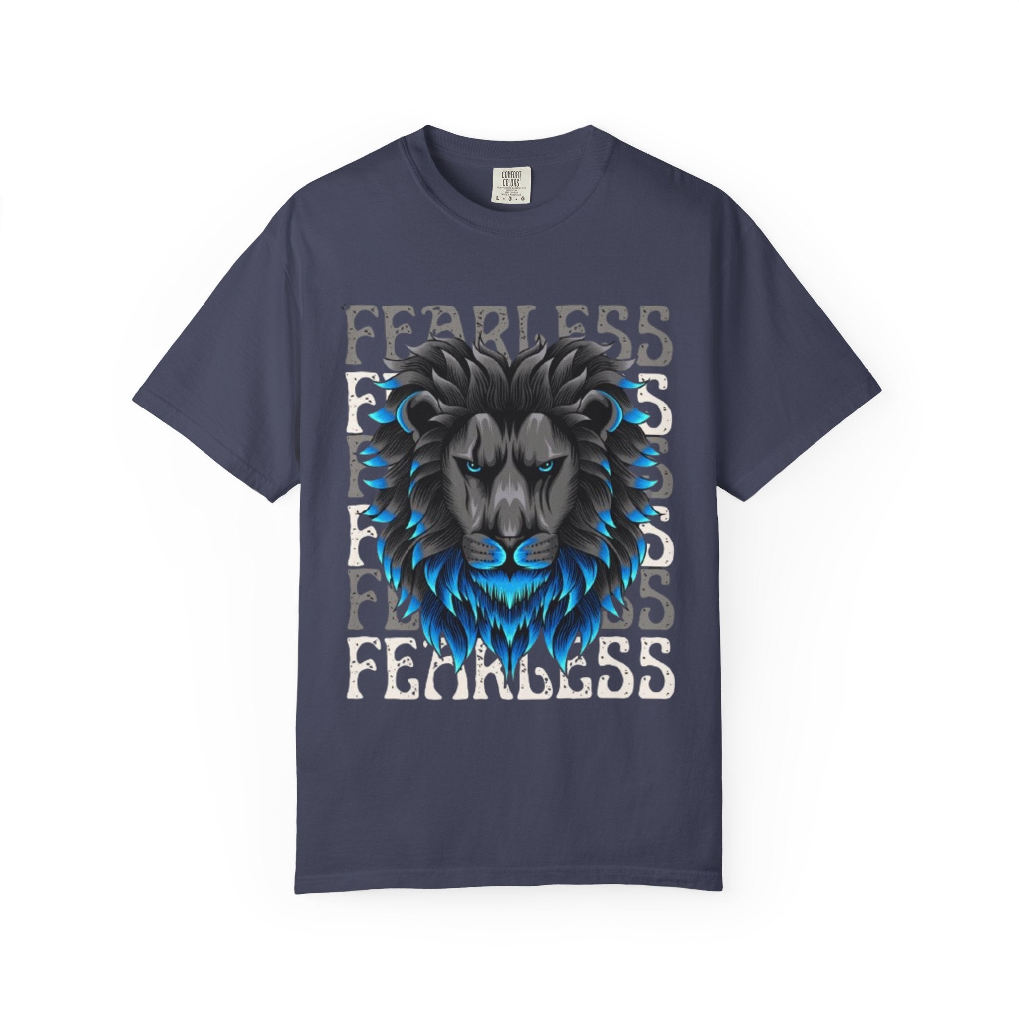 Fearless Lion Graphic T-Shirt, Unisex Short Sleeve Tee, Animal Lover Gift, Inspirational Outfit, Casual Wear, Birthday Present