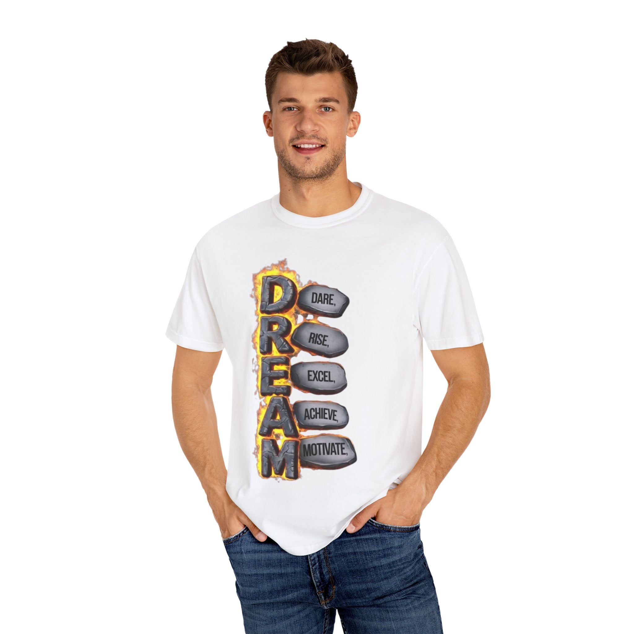 Inspirational Dream T-Shirt, Motivational Apparel, Unisex Graphic Tee, Casual Wear, Gift for Dreamers, Positive Vibes Shirt