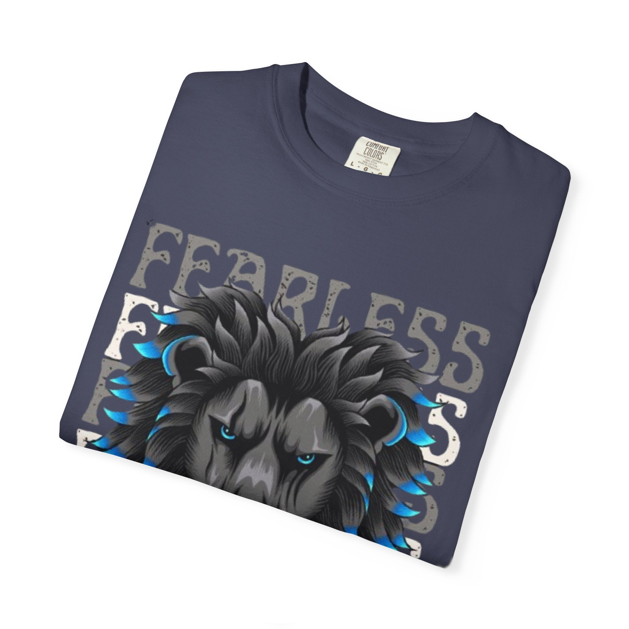 Fearless Lion Graphic T-Shirt, Unisex Short Sleeve Tee, Animal Lover Gift, Inspirational Outfit, Casual Wear, Birthday Present
