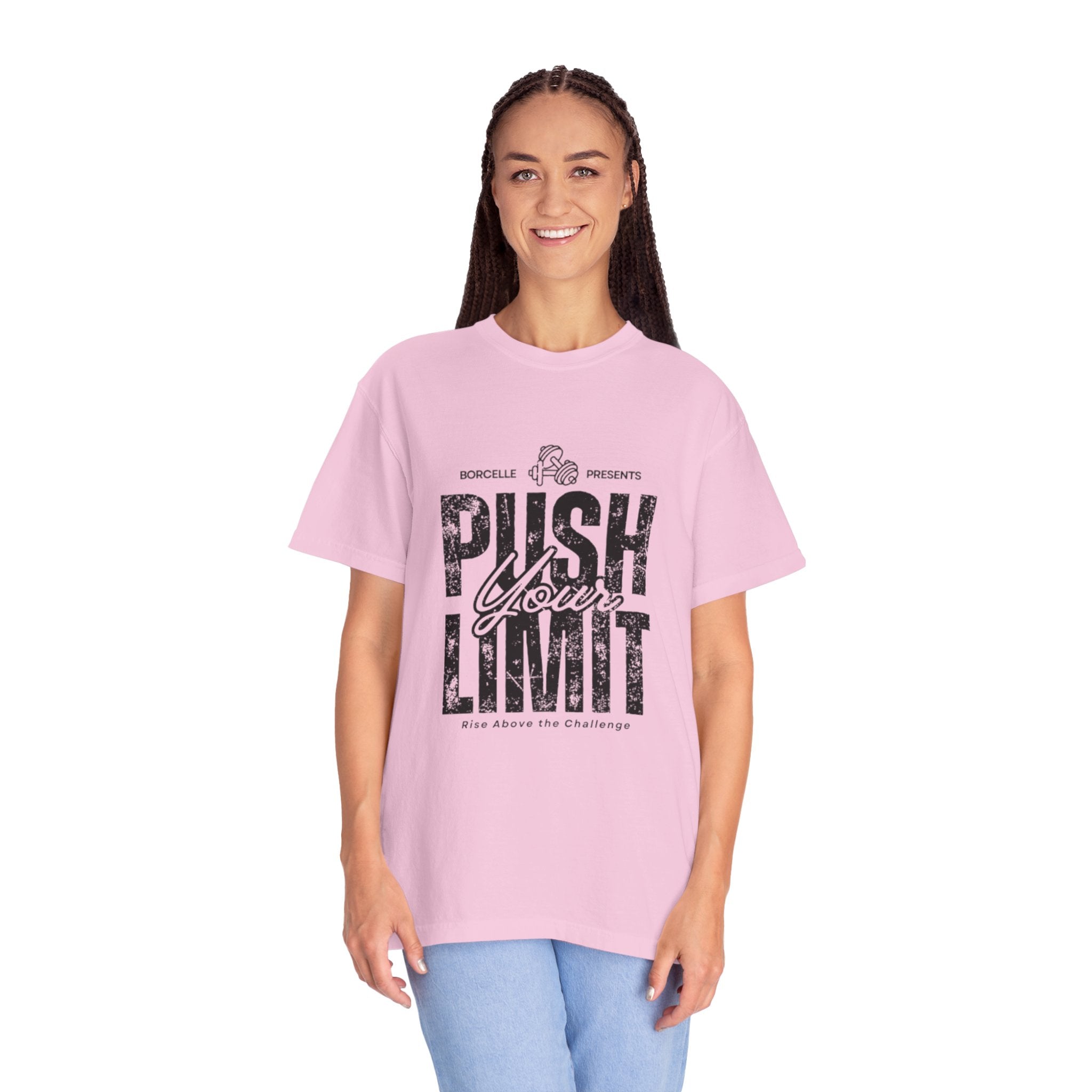 Motivational Gym T-shirt, Push Your Limit Tee, Workout Top, Fitness Apparel, Unisex Activewear, Inspirational Clothing