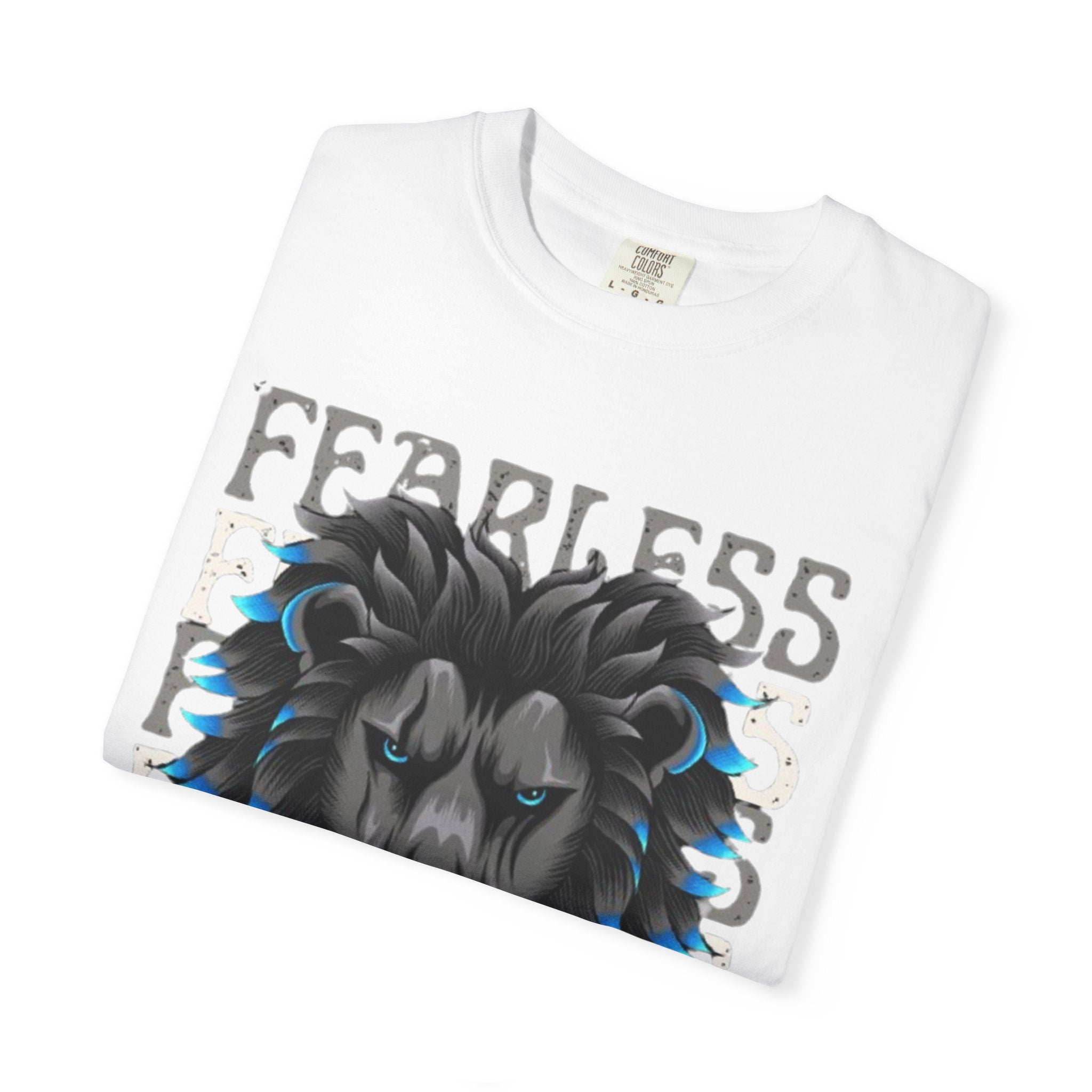 Fearless Lion Graphic T-Shirt, Unisex Short Sleeve Tee, Animal Lover Gift, Inspirational Outfit, Casual Wear, Birthday Present