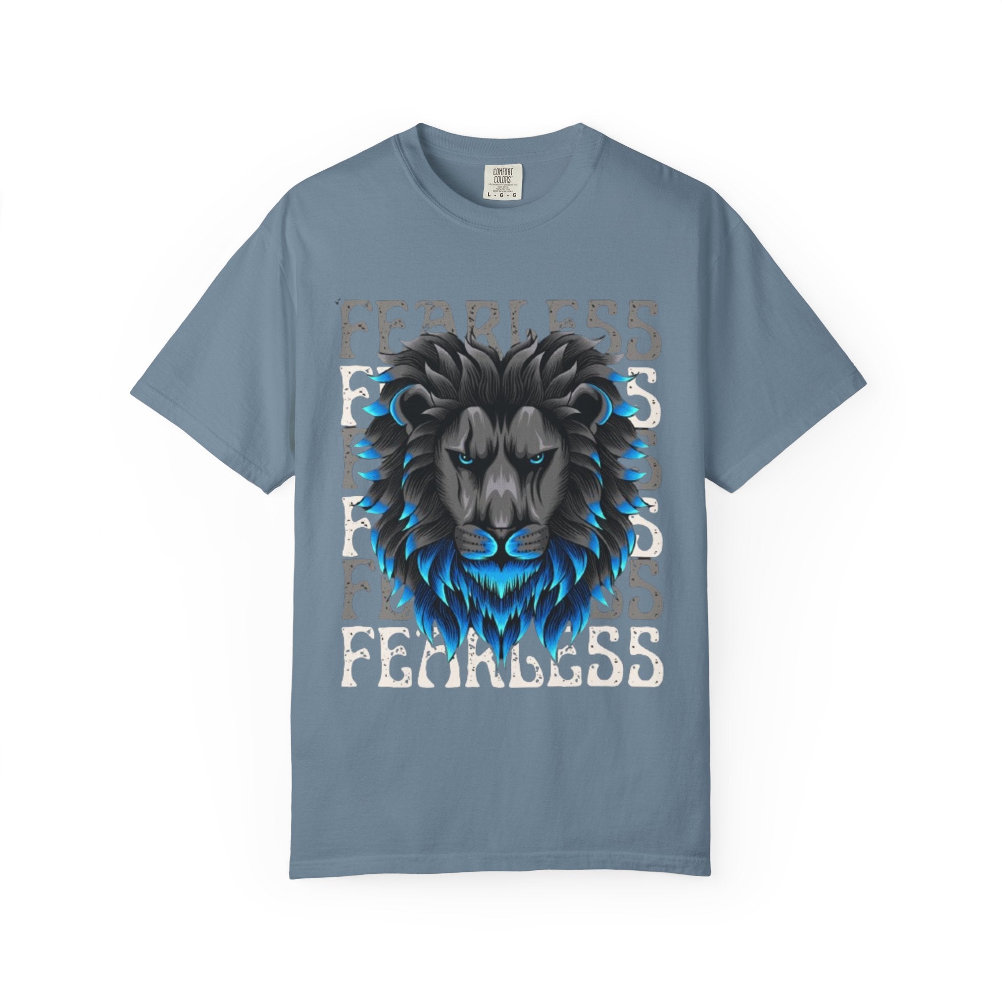 Fearless Lion Graphic T-Shirt, Unisex Short Sleeve Tee, Animal Lover Gift, Inspirational Outfit, Casual Wear, Birthday Present