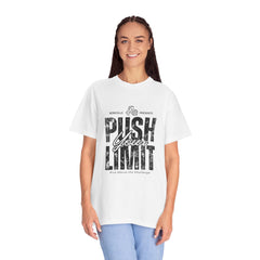 Motivational Gym T-shirt, Push Your Limit Tee, Workout Top, Fitness Apparel, Unisex Activewear, Inspirational Clothing