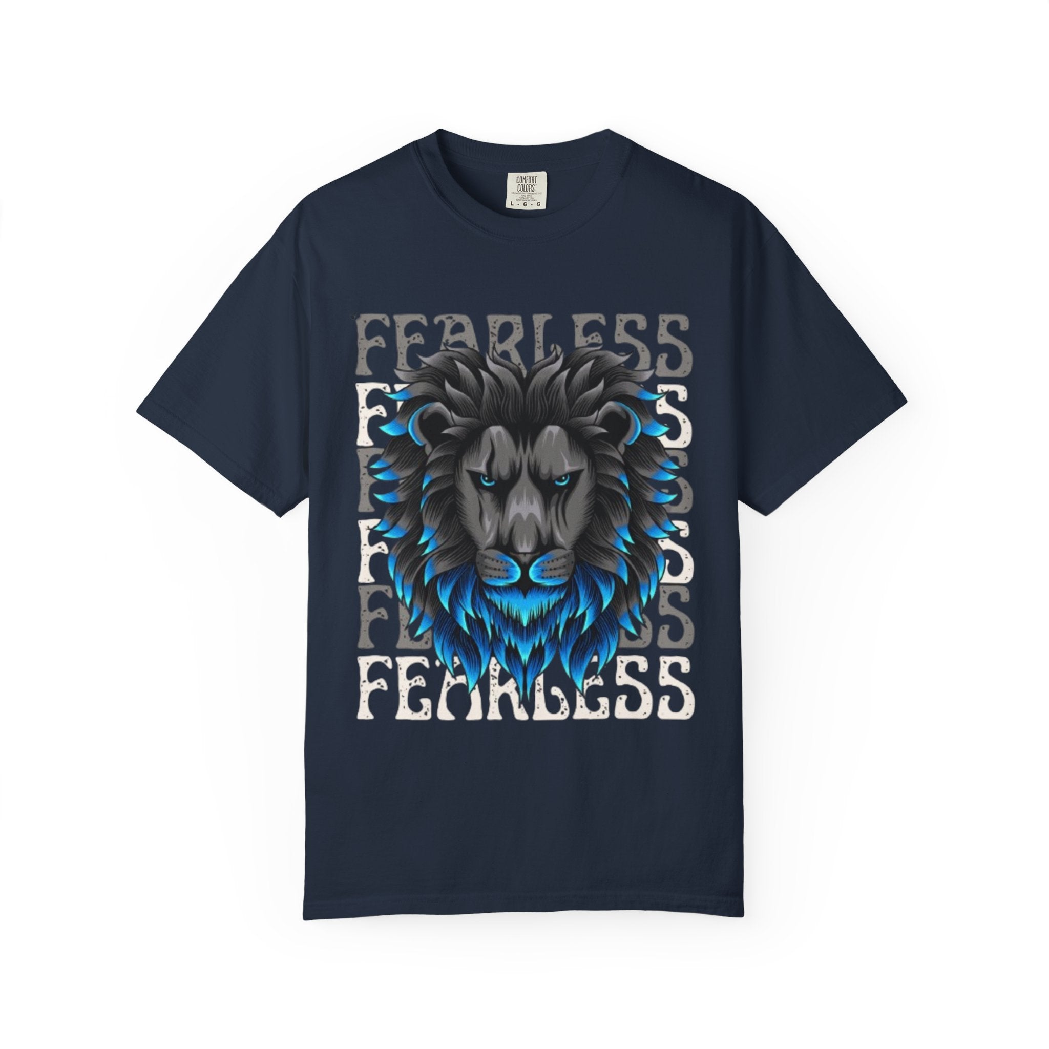 Fearless Lion Graphic T-Shirt, Unisex Short Sleeve Tee, Animal Lover Gift, Inspirational Outfit, Casual Wear, Birthday Present