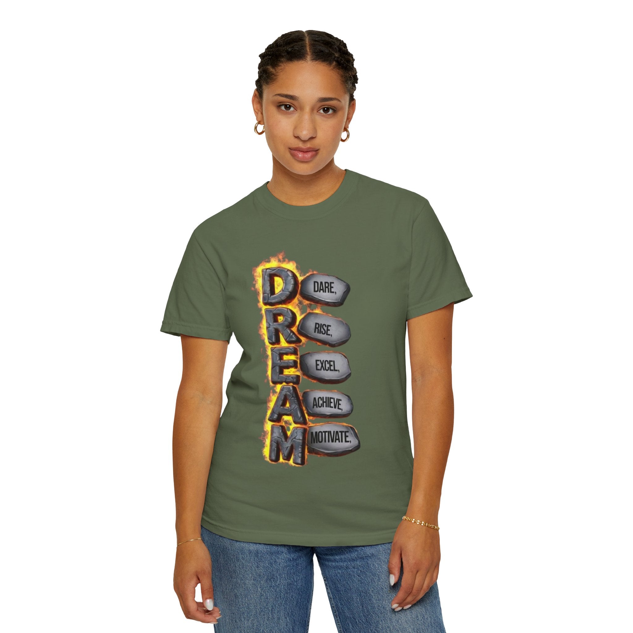 Inspirational Dream T-Shirt, Motivational Apparel, Unisex Graphic Tee, Casual Wear, Gift for Dreamers, Positive Vibes Shirt