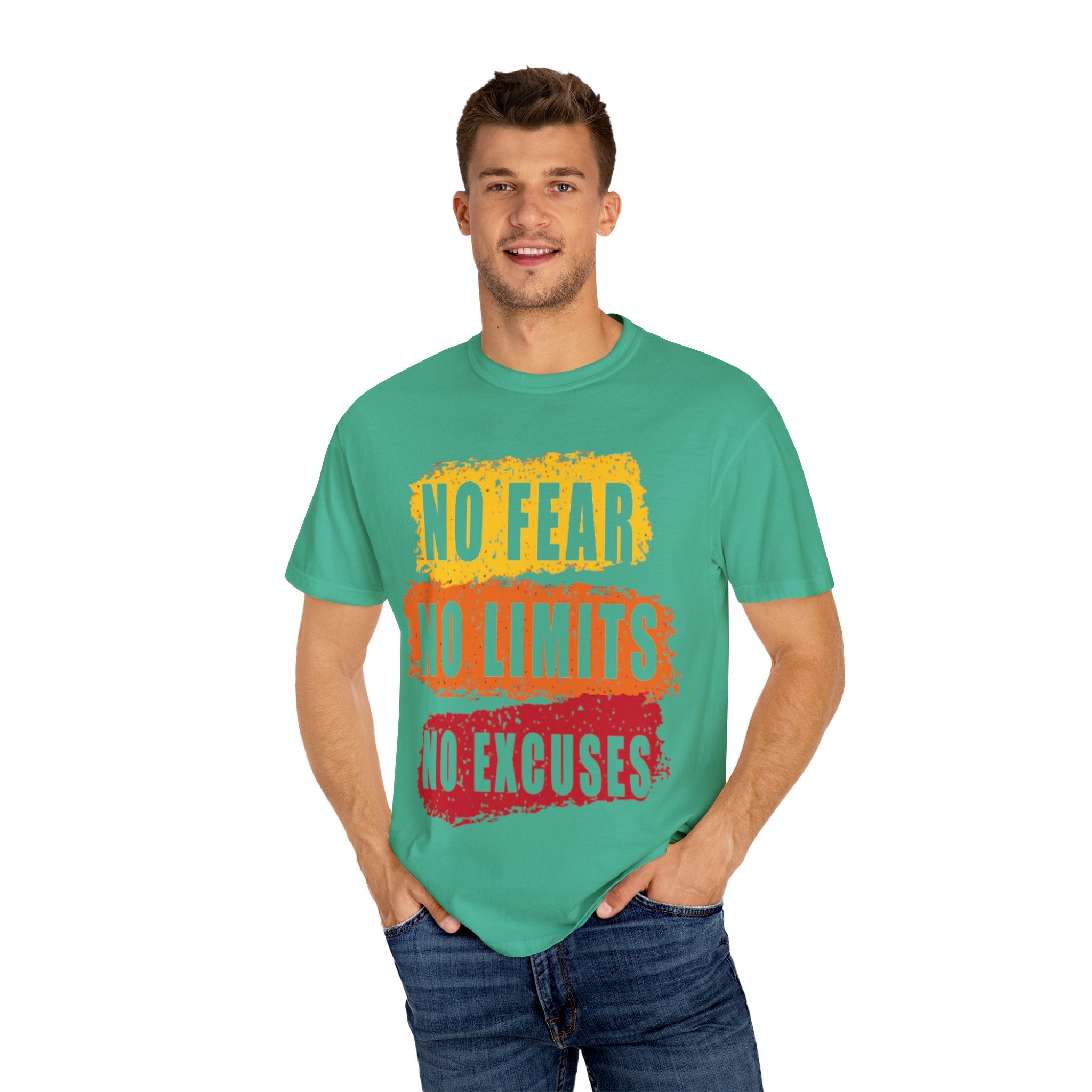 Motivational T-Shirt: "No Fear No Limits No Excuses" - Great for Fitness, Empowerment, and Daily Inspiration, Casual Wear, Gifts for [...]