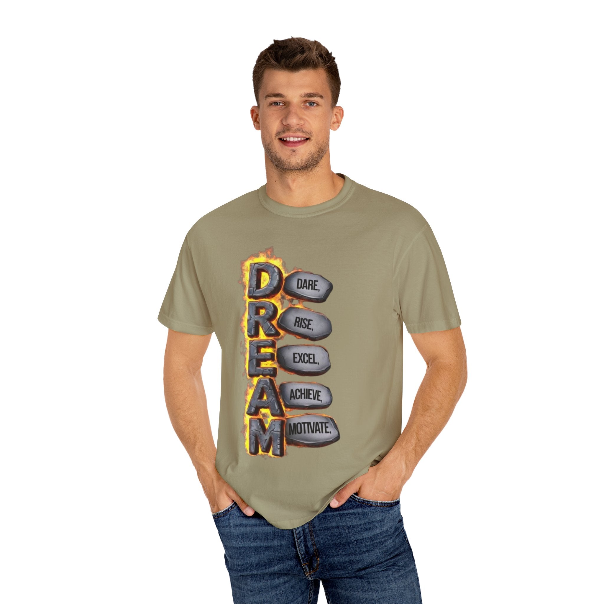 Inspirational Dream T-Shirt, Motivational Apparel, Unisex Graphic Tee, Casual Wear, Gift for Dreamers, Positive Vibes Shirt