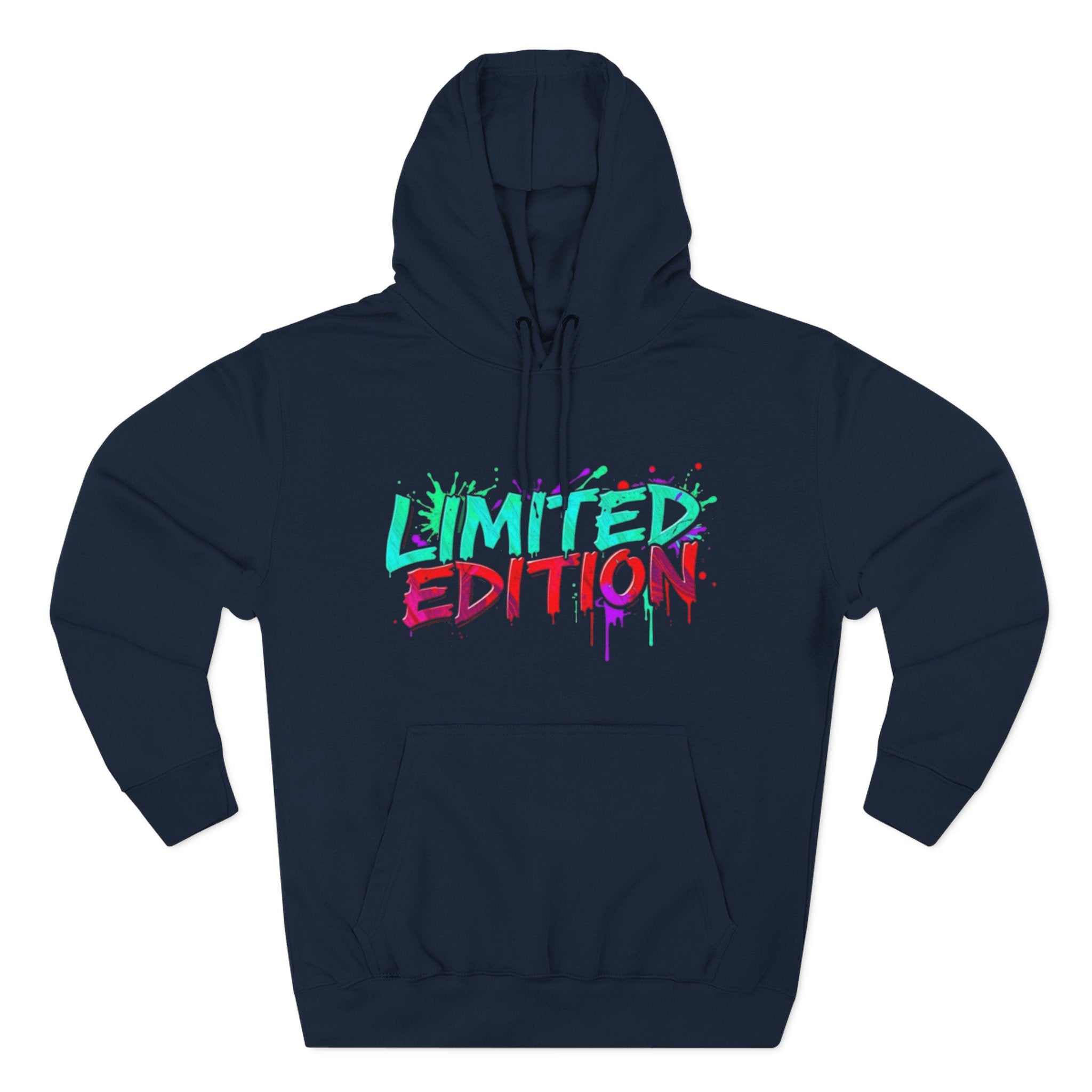 Limited Edition Three-Panel Fleece Hoodie, Streetwear Sweatshirt, Casual Hoodie, Gift for Him, Fall Fashion, Cozy Apparel