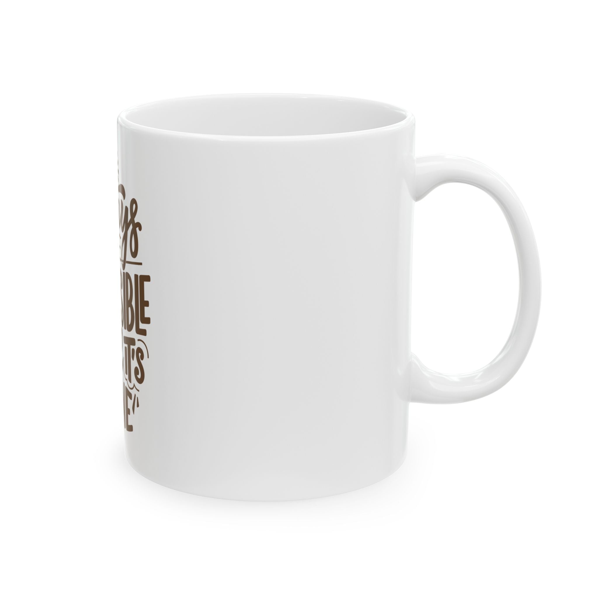 Inspirational Ceramic Mug - "It Always Seems Impossible Until It’s Done" - Perfect Gift for Dreamers, Motivators, Home Office Decor, [...]