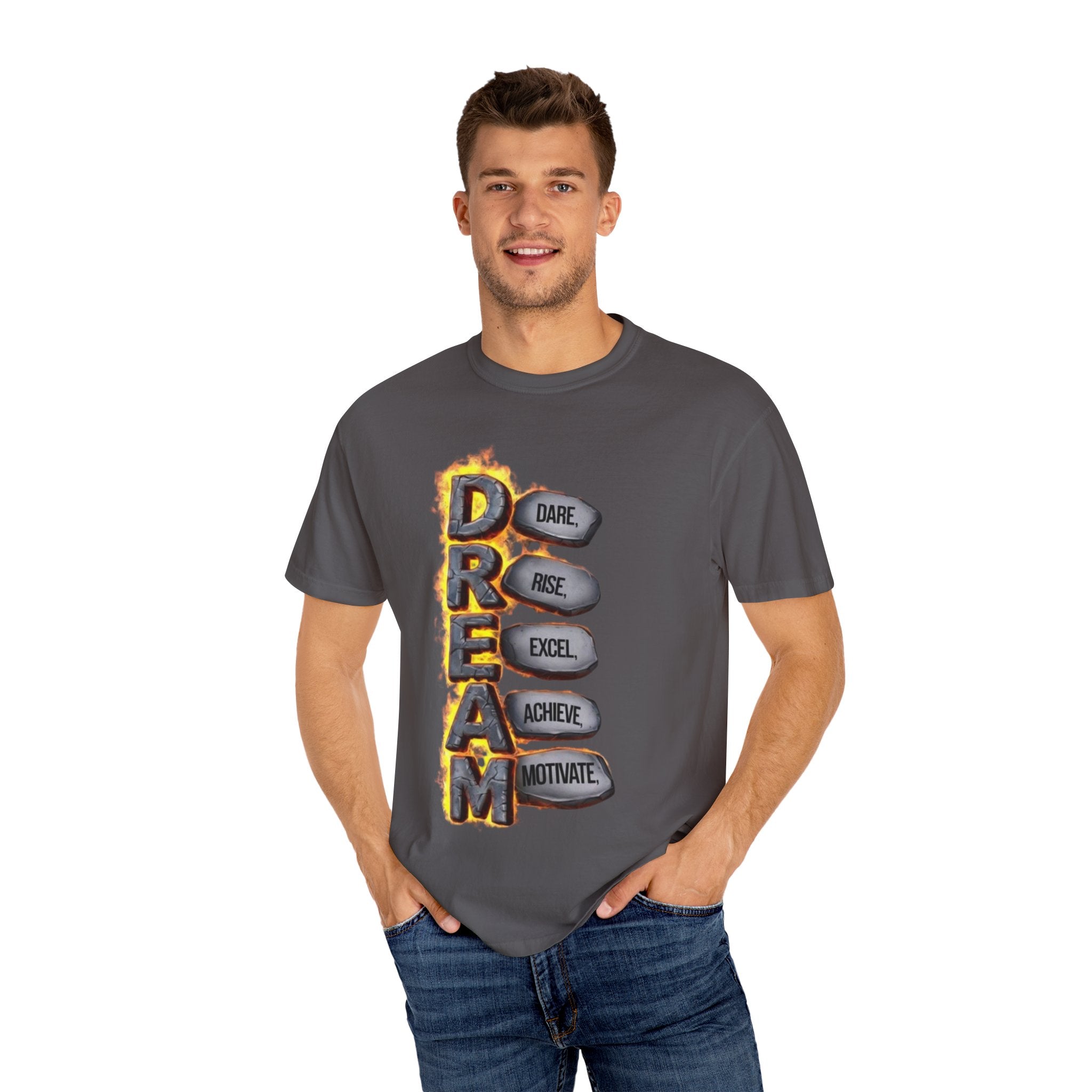 Inspirational Dream T-Shirt, Motivational Apparel, Unisex Graphic Tee, Casual Wear, Gift for Dreamers, Positive Vibes Shirt