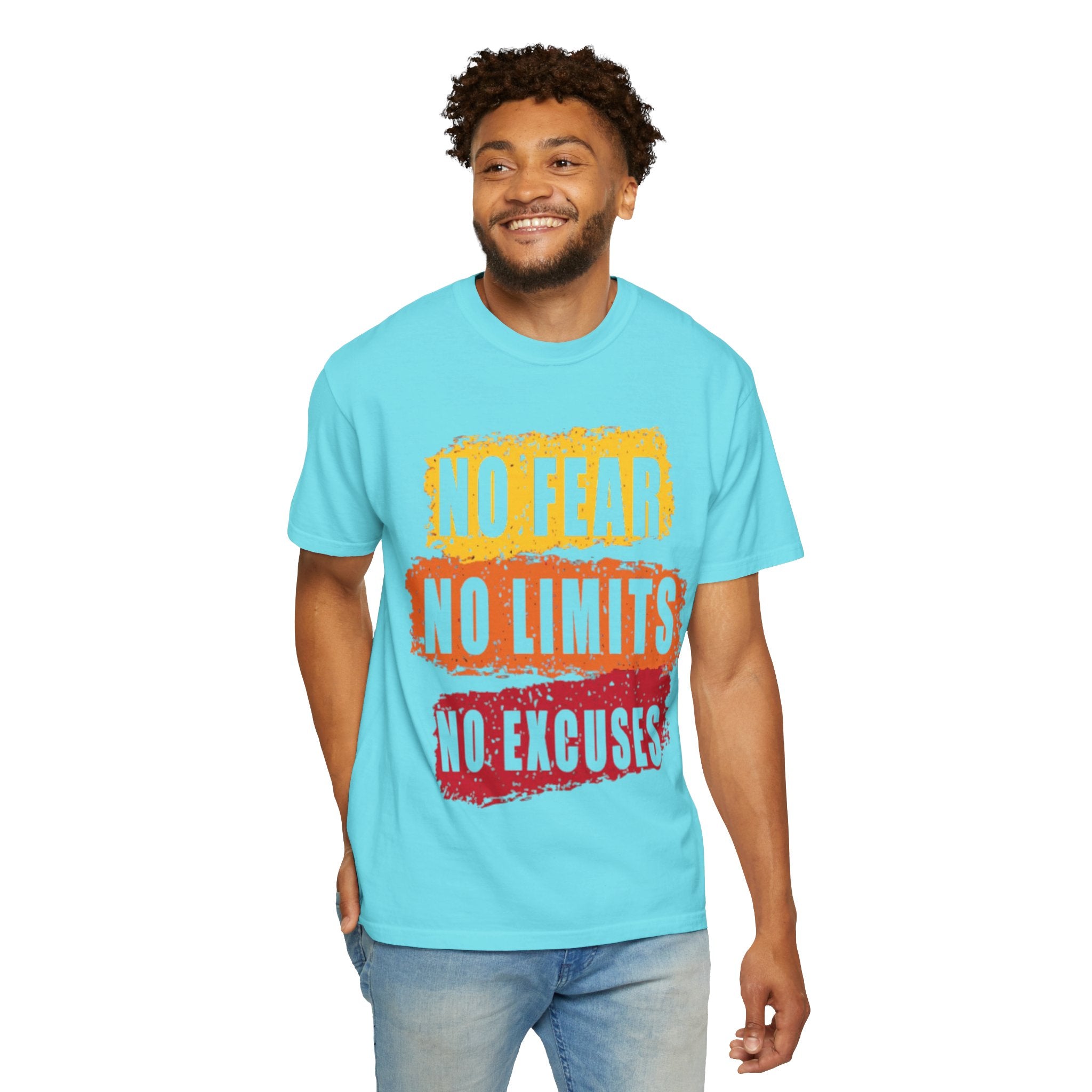 Motivational T-Shirt: "No Fear No Limits No Excuses" - Great for Fitness, Empowerment, and Daily Inspiration, Casual Wear, Gifts for [...]