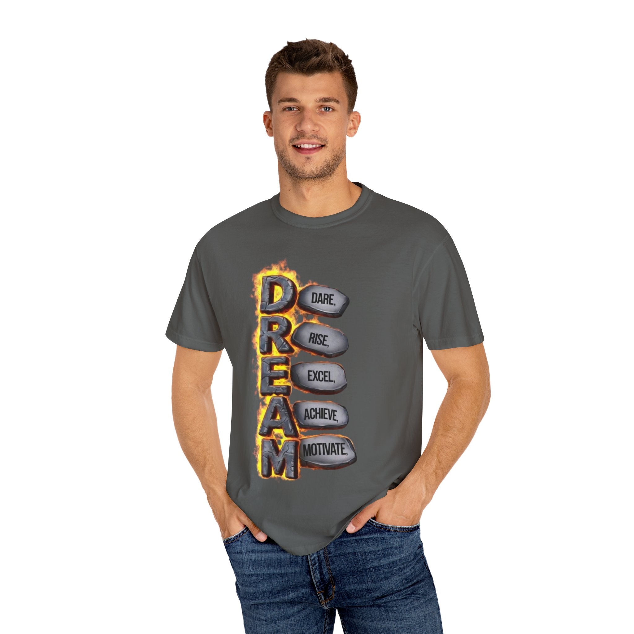 Inspirational Dream T-Shirt, Motivational Apparel, Unisex Graphic Tee, Casual Wear, Gift for Dreamers, Positive Vibes Shirt