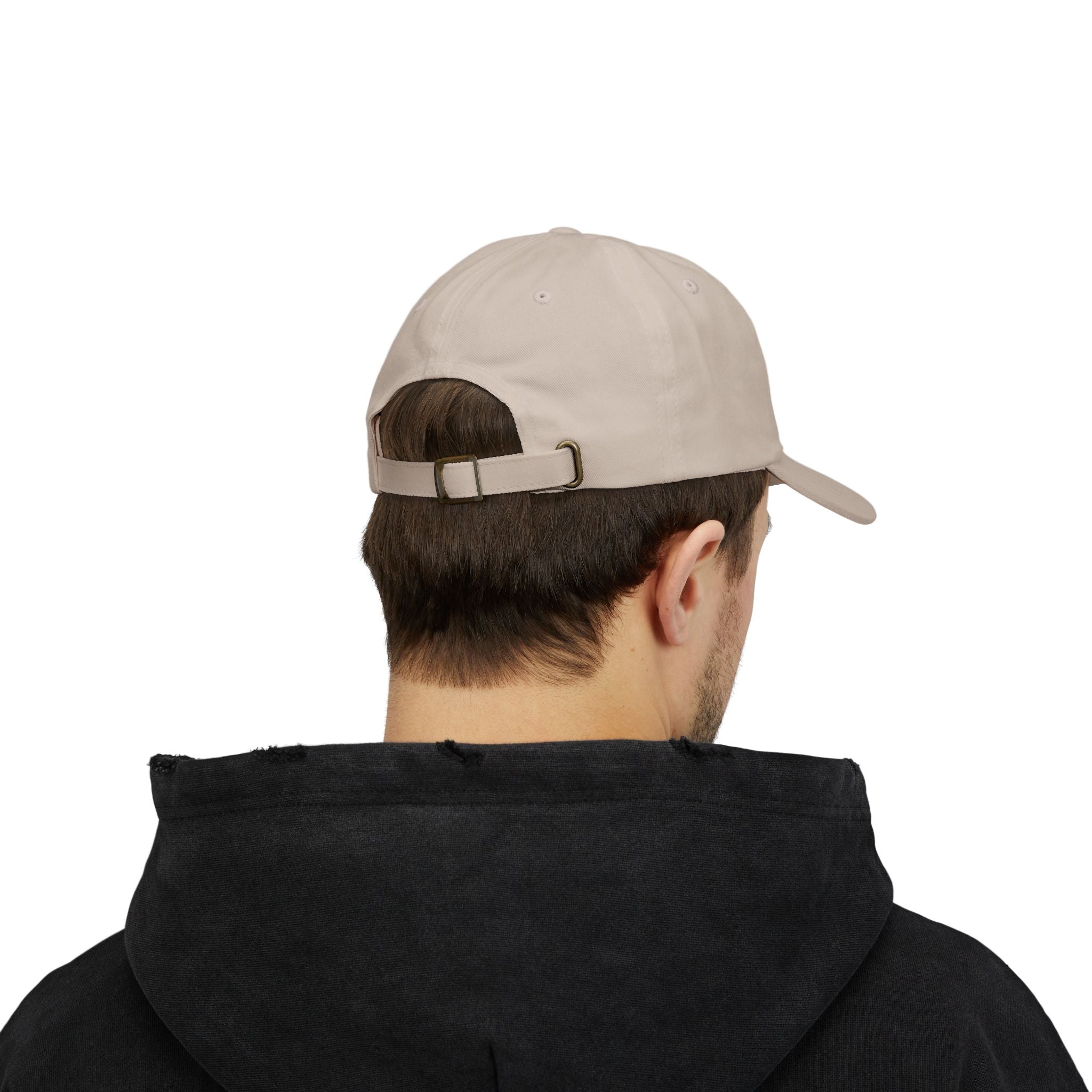 Stay Positive Dad Cap, Motivational Hat, White Adjustable Cap, Gift for Dads, Summer Accessory, Casual Fashion Piece