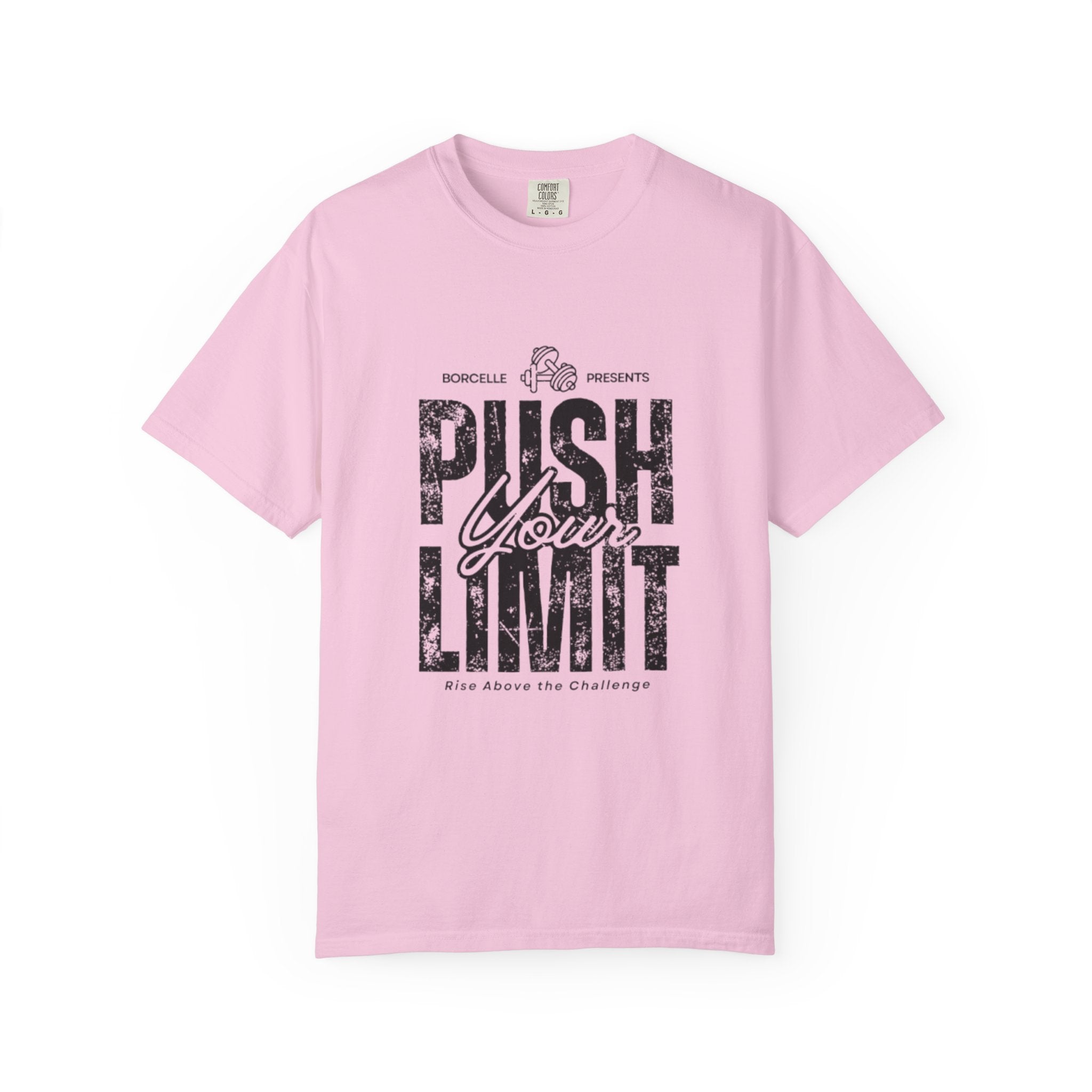 Motivational Gym T-shirt, Push Your Limit Tee, Workout Top, Fitness Apparel, Unisex Activewear, Inspirational Clothing