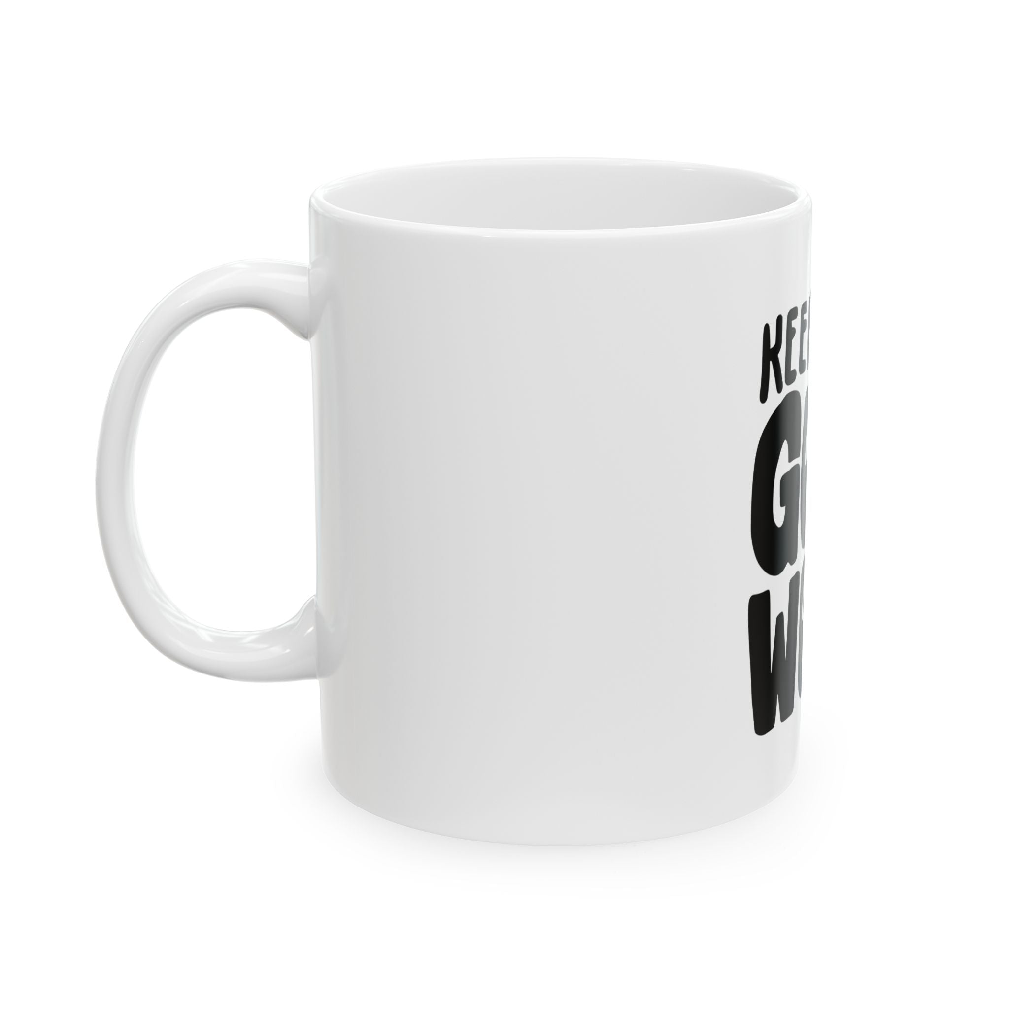 Motivational Ceramic Mug - Keep Up the Good Work, Inspirational Coffee Cup, Office Gift, Encouragement Mug, Teacher Gift