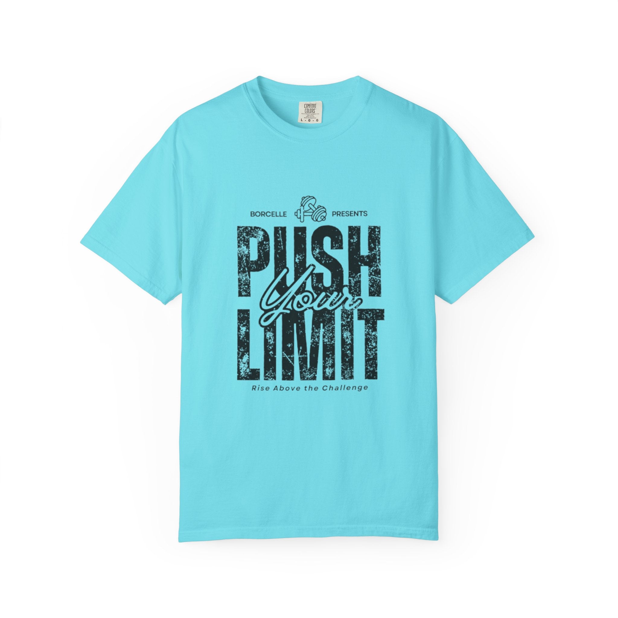 Motivational Gym T-shirt, Push Your Limit Tee, Workout Top, Fitness Apparel, Unisex Activewear, Inspirational Clothing