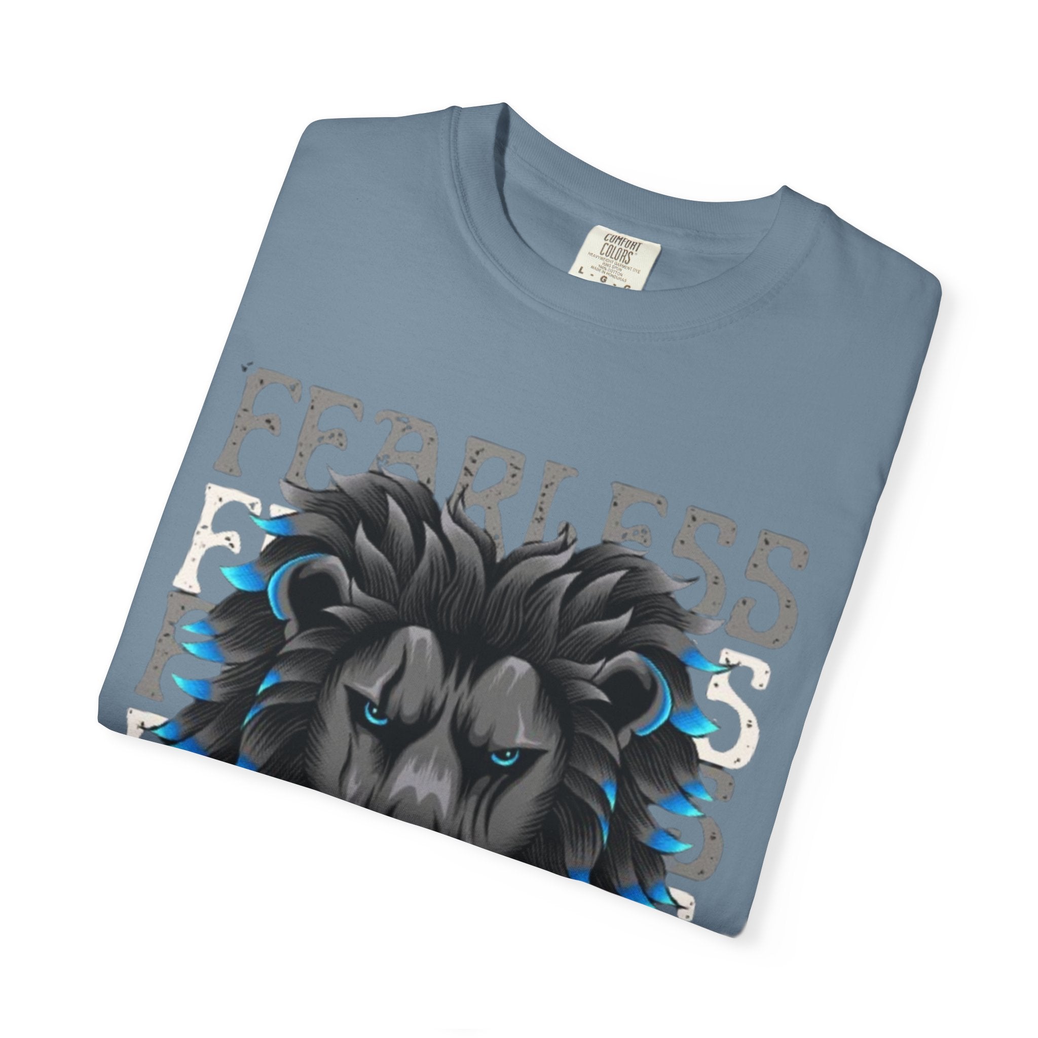 Fearless Lion Graphic T-Shirt, Unisex Short Sleeve Tee, Animal Lover Gift, Inspirational Outfit, Casual Wear, Birthday Present