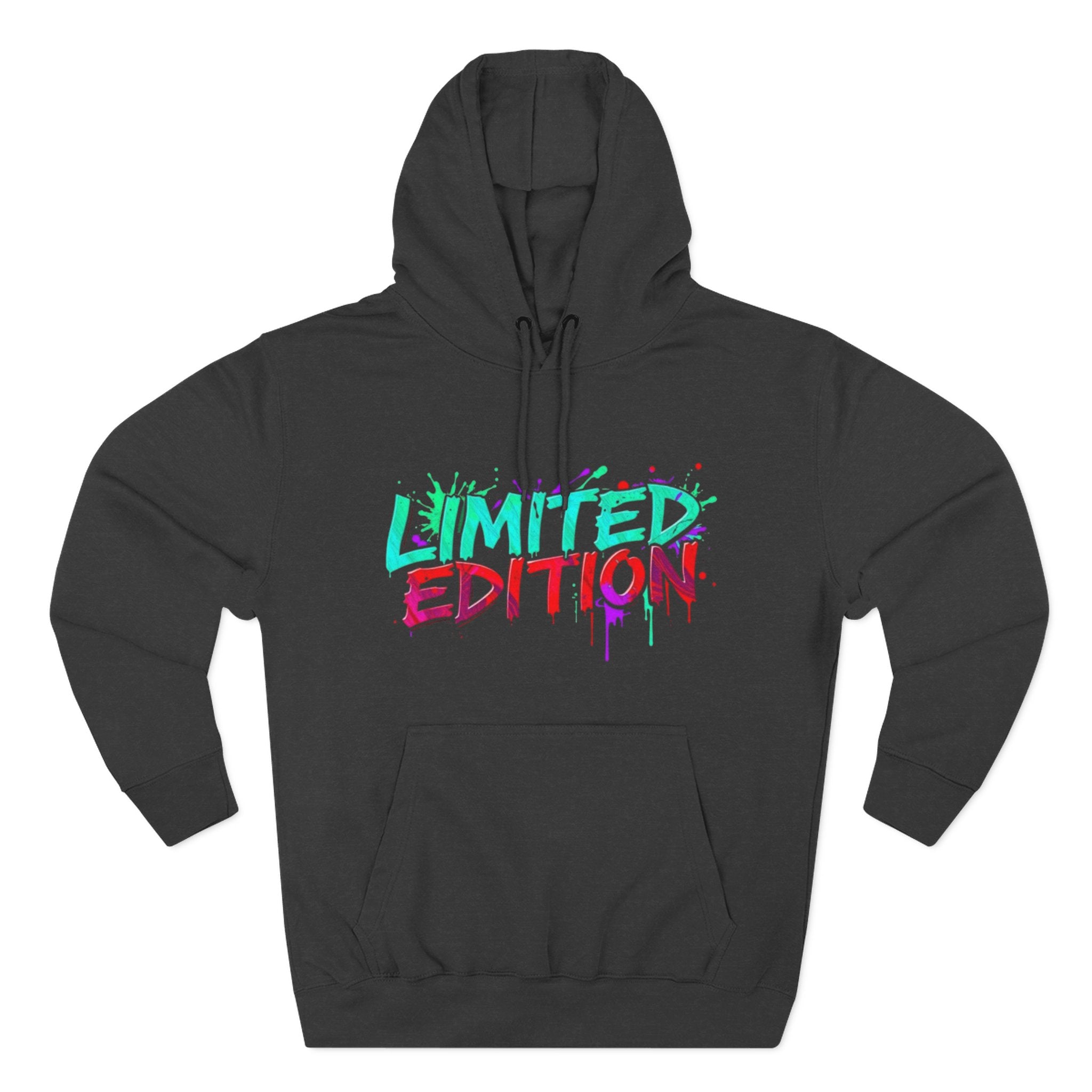 Limited Edition Three-Panel Fleece Hoodie, Streetwear Sweatshirt, Casual Hoodie, Gift for Him, Fall Fashion, Cozy Apparel