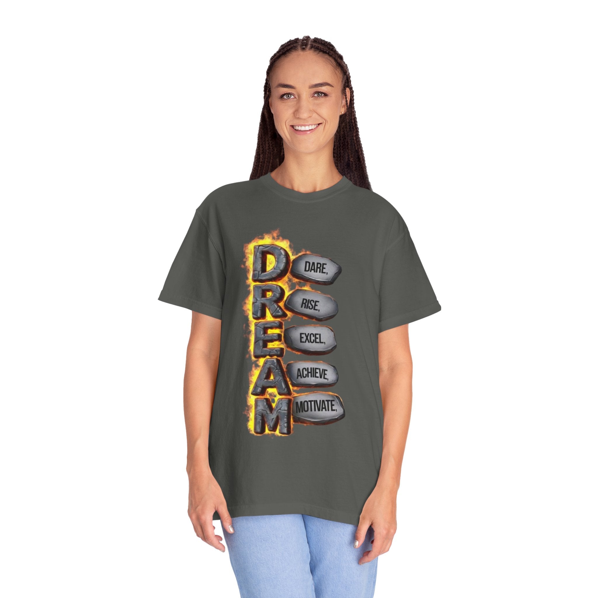 Inspirational Dream T-Shirt, Motivational Apparel, Unisex Graphic Tee, Casual Wear, Gift for Dreamers, Positive Vibes Shirt