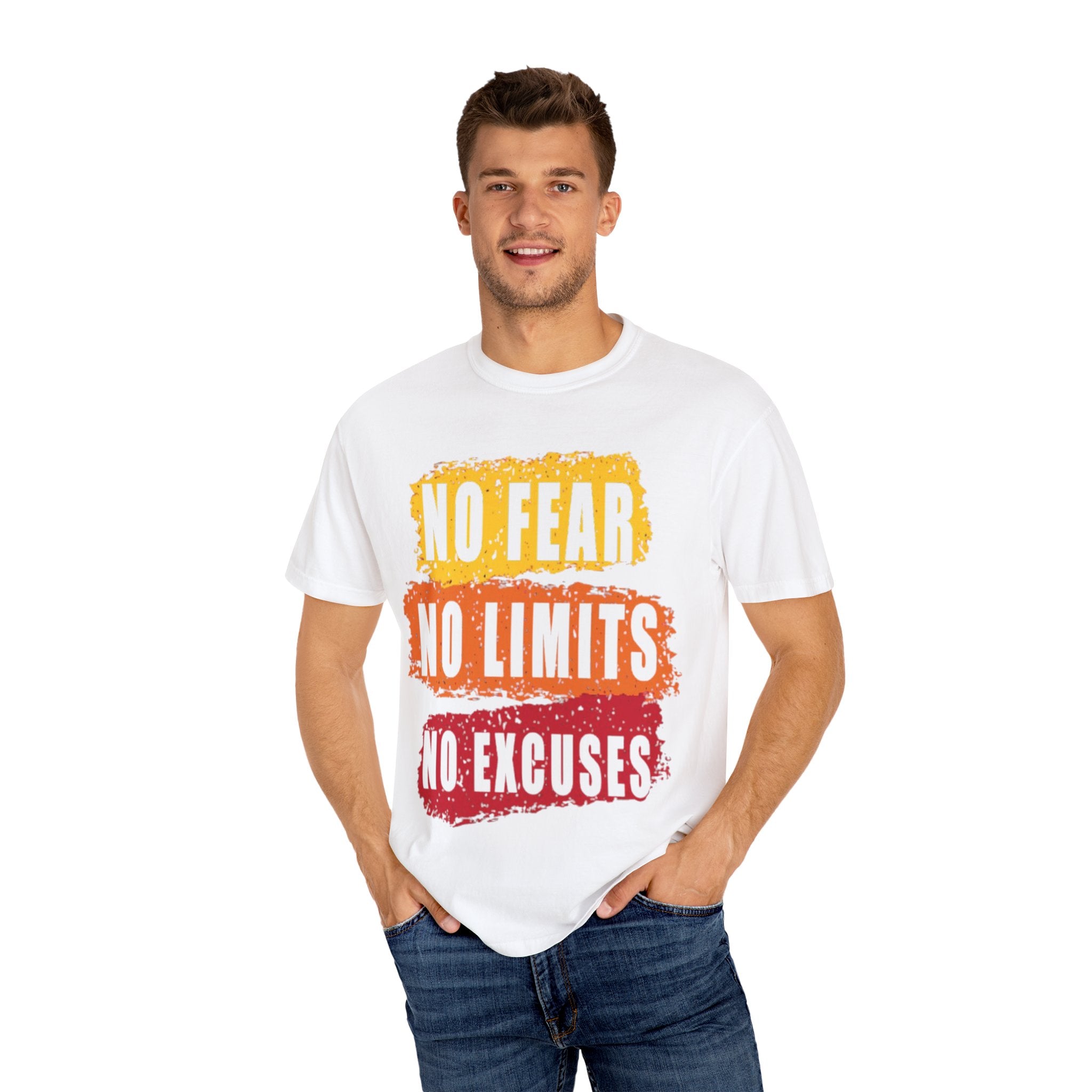 Motivational T-Shirt: "No Fear No Limits No Excuses" - Great for Fitness, Empowerment, and Daily Inspiration, Casual Wear, Gifts for [...]