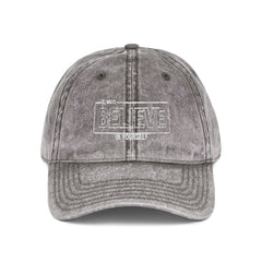 Vintage Embroidered Cap - Believe Design, Casual Wear, Gift for Him/Her, Summer Accessory, Inspiring Headwear