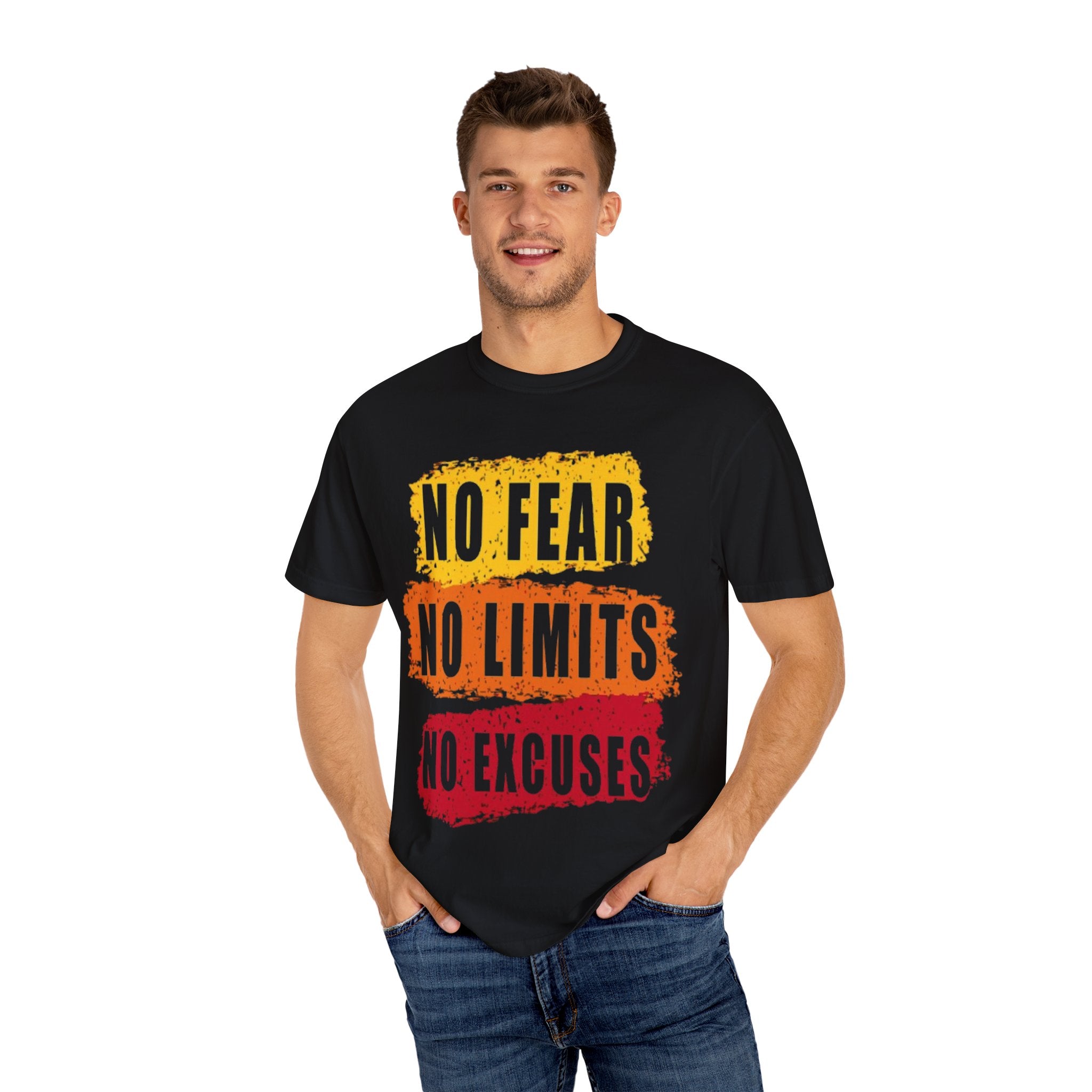 Motivational T-Shirt: "No Fear No Limits No Excuses" - Great for Fitness, Empowerment, and Daily Inspiration, Casual Wear, Gifts for [...]