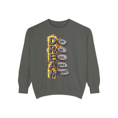 Dream Inspiring Unisex Sweatshirt, Cozy Motivational Gift, Perfect for Casual Outings, Dreamers & Creatives, Inspirational Apparel