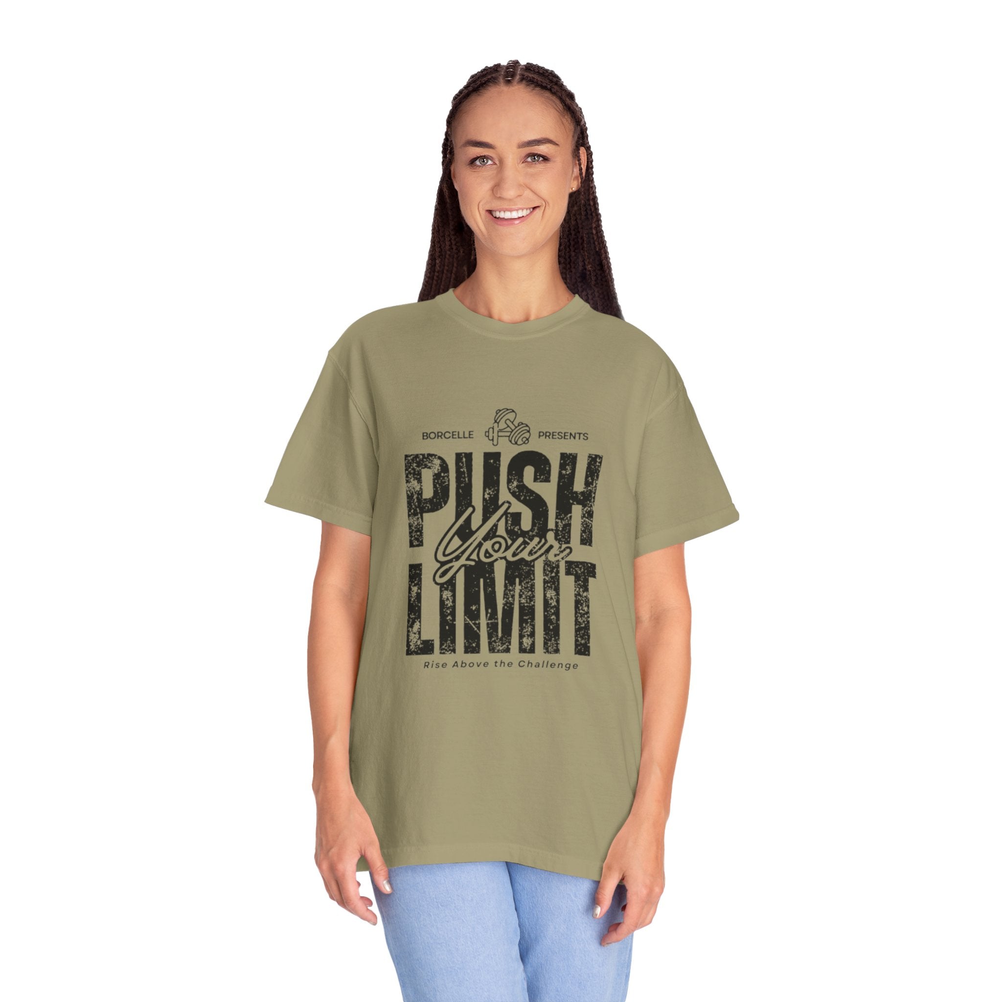Motivational Gym T-shirt, Push Your Limit Tee, Workout Top, Fitness Apparel, Unisex Activewear, Inspirational Clothing