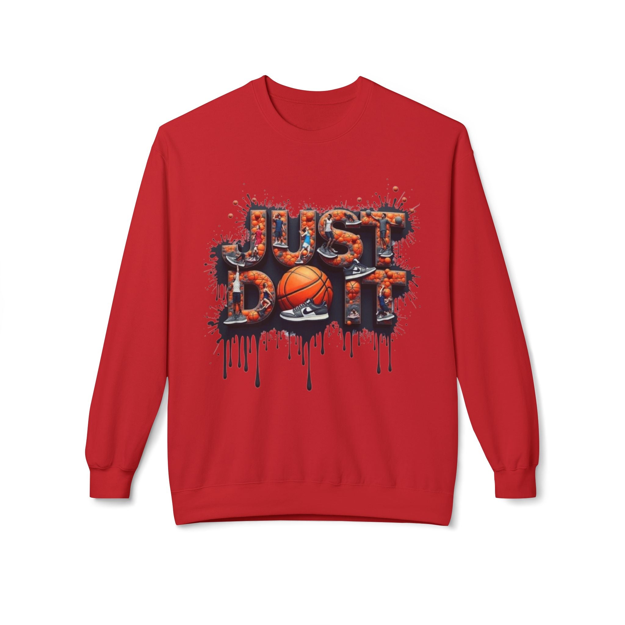 Sporty Basketball Crewneck Sweatshirt, Perfect for Athletes, Basketball Fans, Casual Wear, Gifts for Him, Game Day Essentials