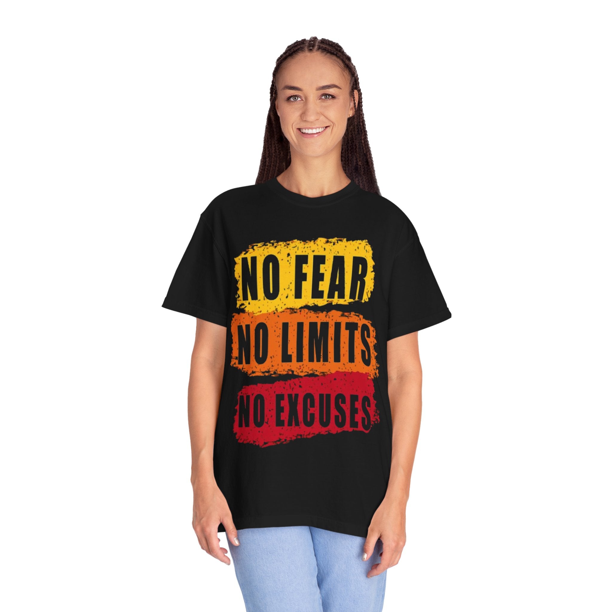 Motivational T-Shirt: "No Fear No Limits No Excuses" - Great for Fitness, Empowerment, and Daily Inspiration, Casual Wear, Gifts for [...]