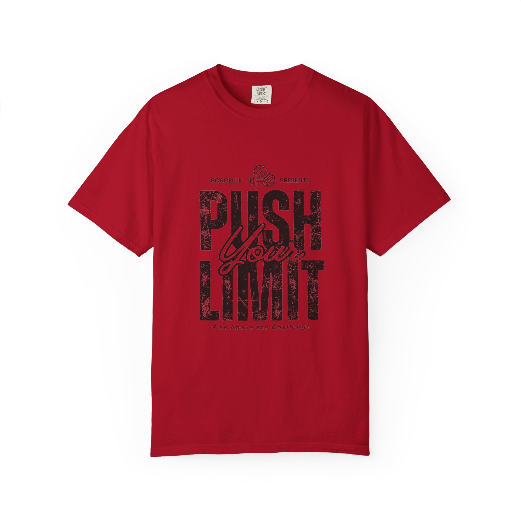 Motivational Gym T-shirt, Push Your Limit Tee, Workout Top, Fitness Apparel, Unisex Activewear, Inspirational Clothing