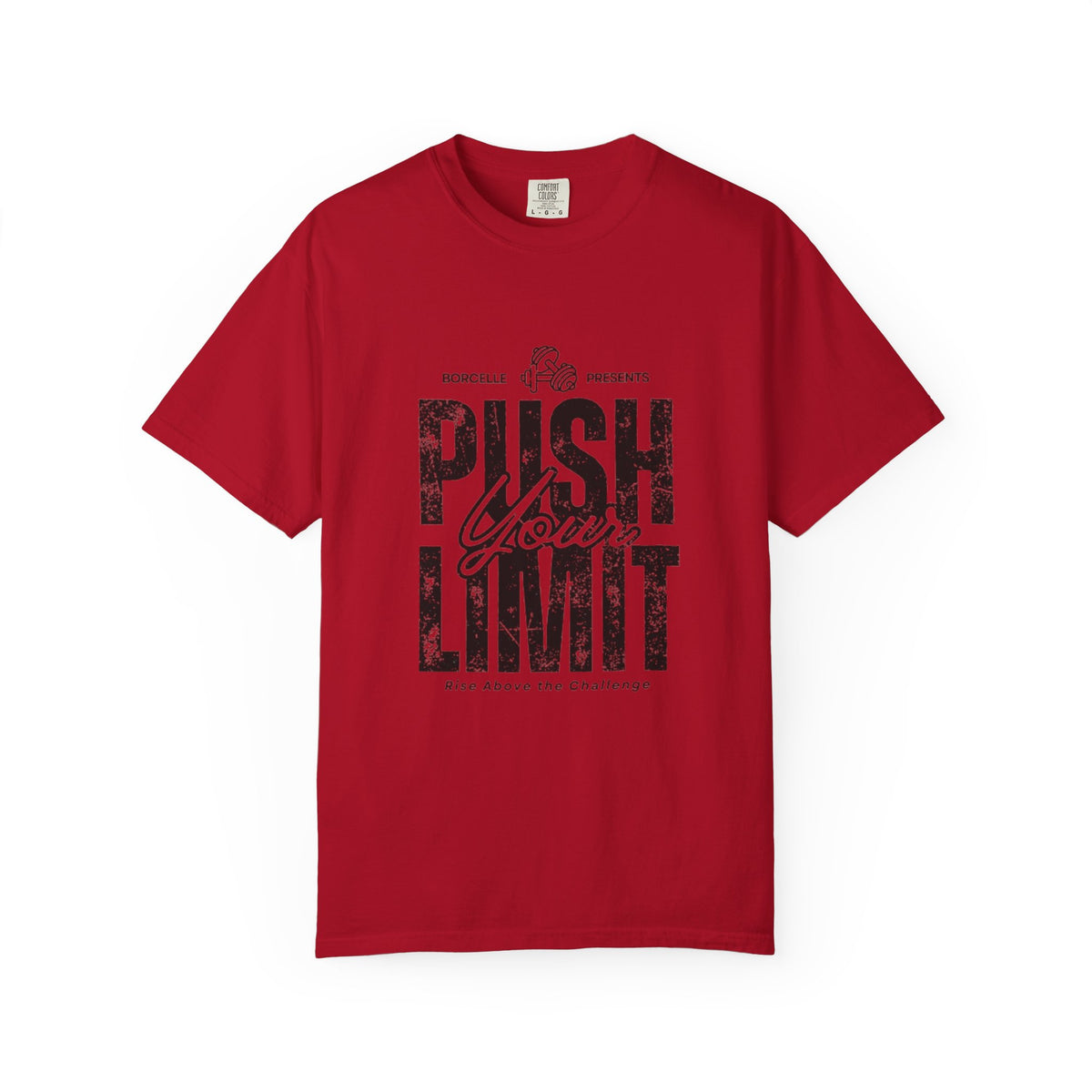 Motivational Gym T-shirt, Push Your Limit Tee, Workout Top, Fitness Apparel, Unisex Activewear, Inspirational Clothing