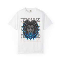 Fearless Lion Graphic T-Shirt, Unisex Short Sleeve Tee, Animal Lover Gift, Inspirational Outfit, Casual Wear, Birthday Present